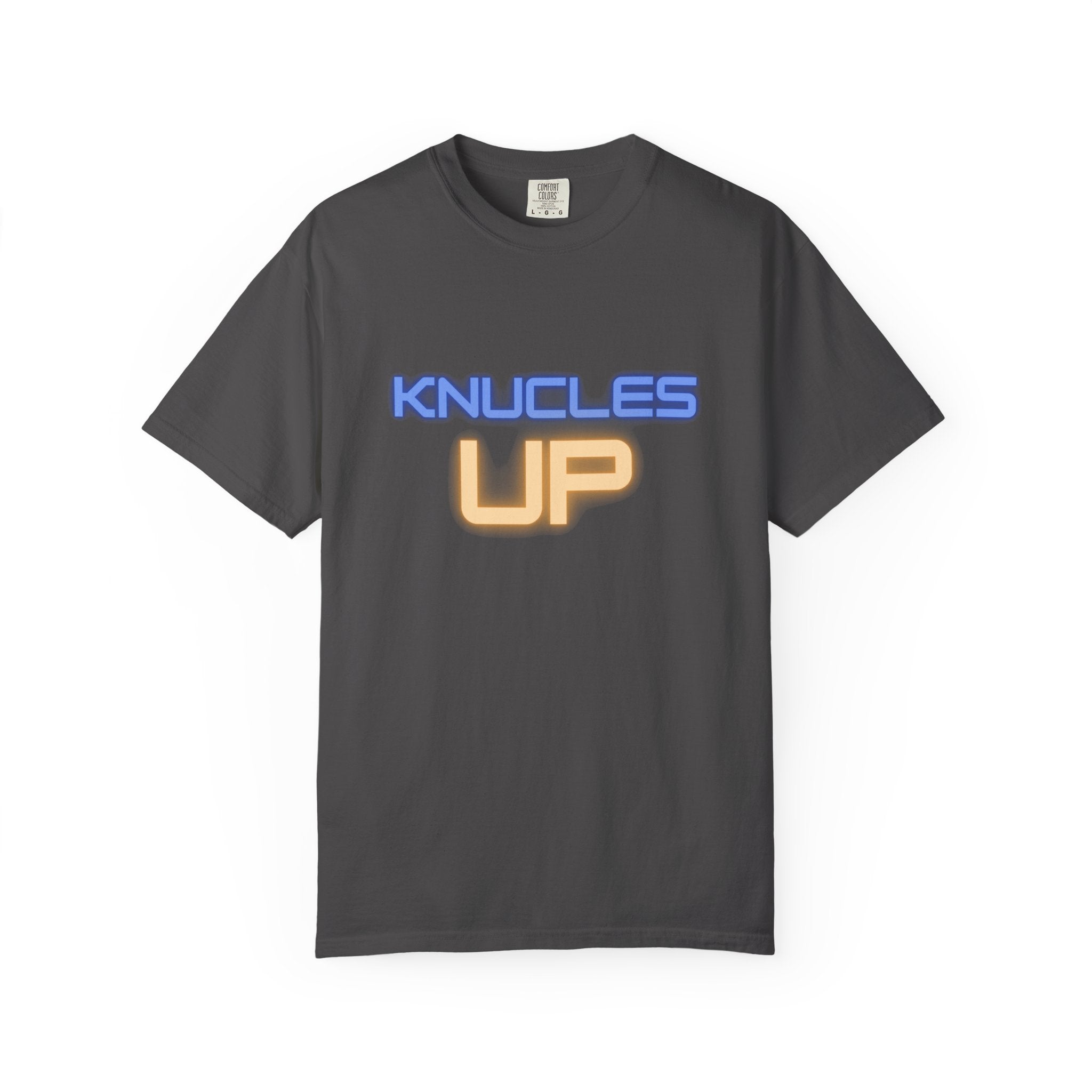 Knuckles Up Unisex Garment-Dyed T-Shirt, Casual Wear, Street Style, Graphic Tee