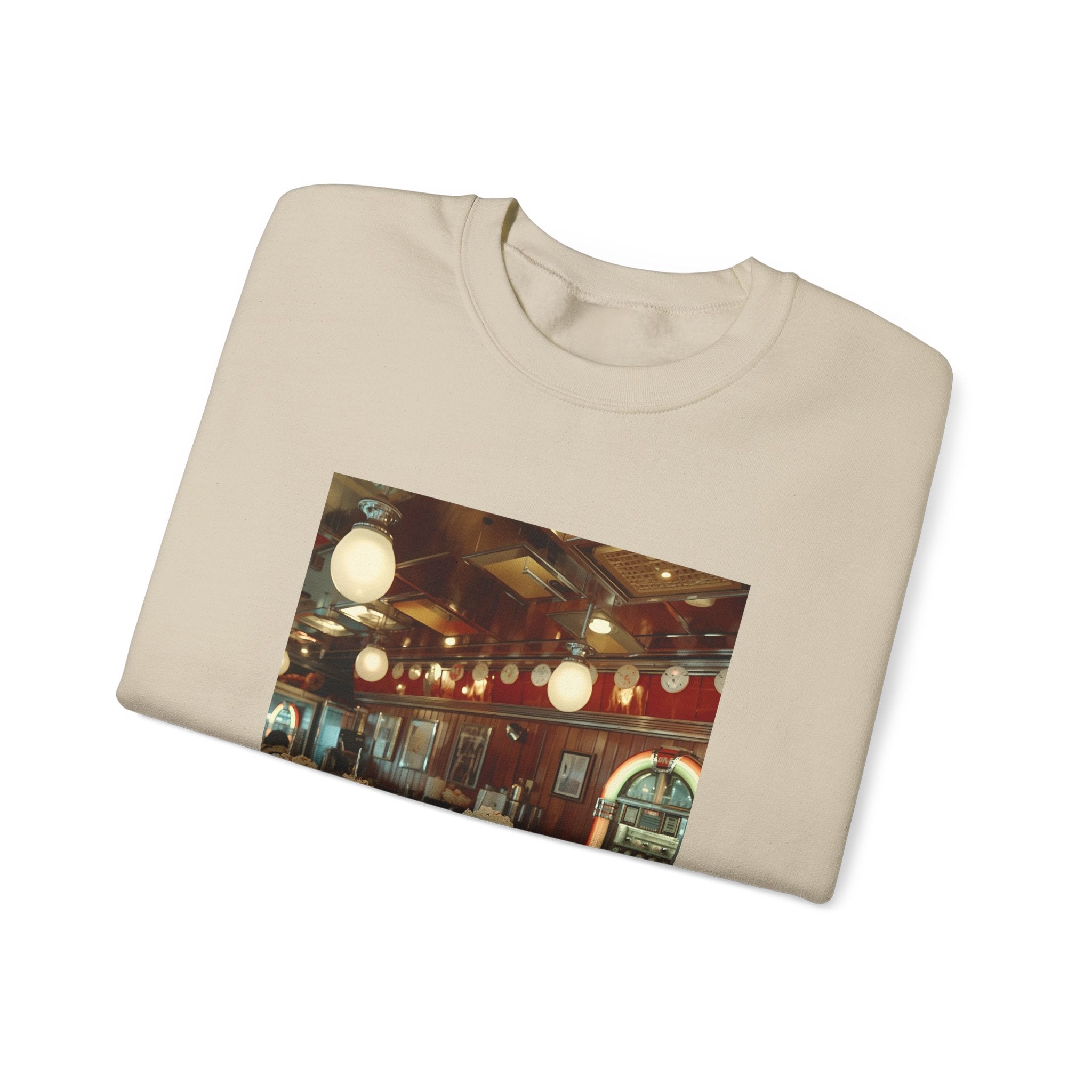 Cozy Café Vibes Sweatshirt, Unisex Crewneck, Coffee Lover Gift, Retro Coffee Shop Aesthetic, Perfect for Fall, Great for Lounging