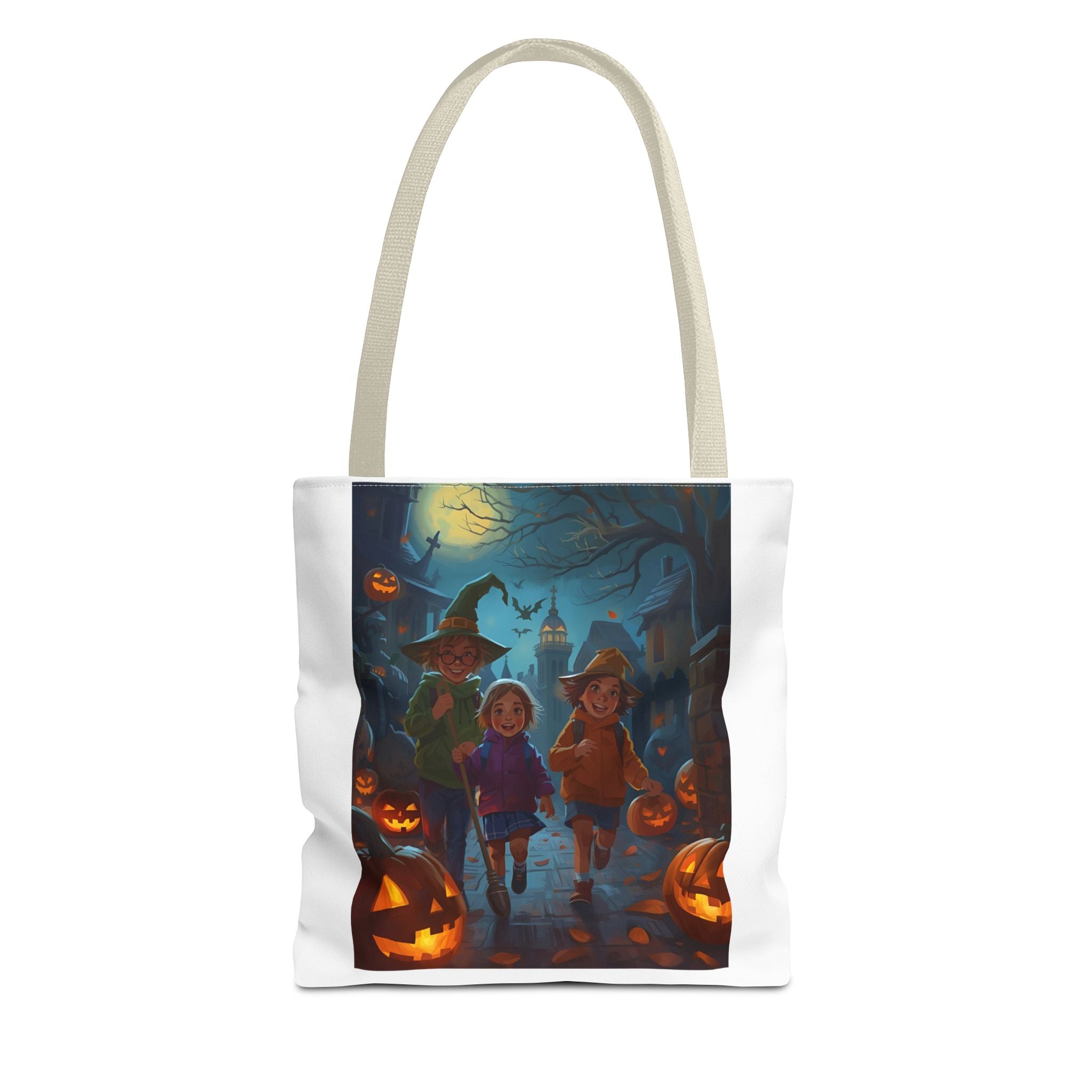 Halloween-Themed Tote Bag, Trick or Treat, Spooky Season, Kids Costume Accessory, Party Favor, Fall Festivities