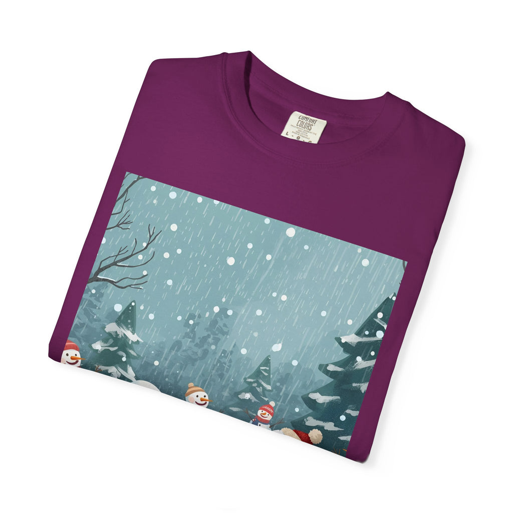 Festive Christmas Winter Wonderland Snowman T-shirt | Holiday Tee, Christmas Apparel, Gift for Him/Her, Graphic Shirt, Seasonal Fashion