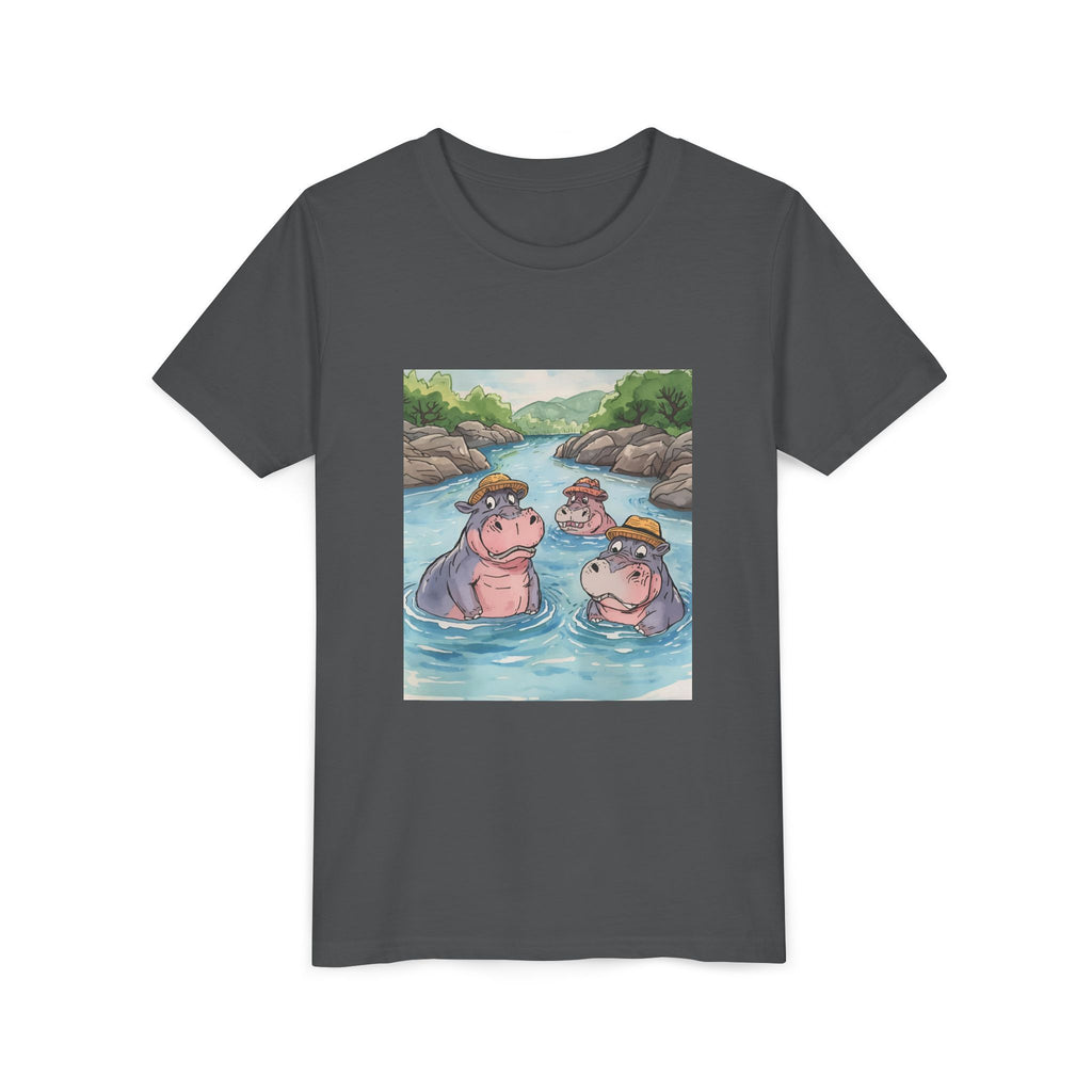 Hippo Cute Youth Short Sleeve Tee