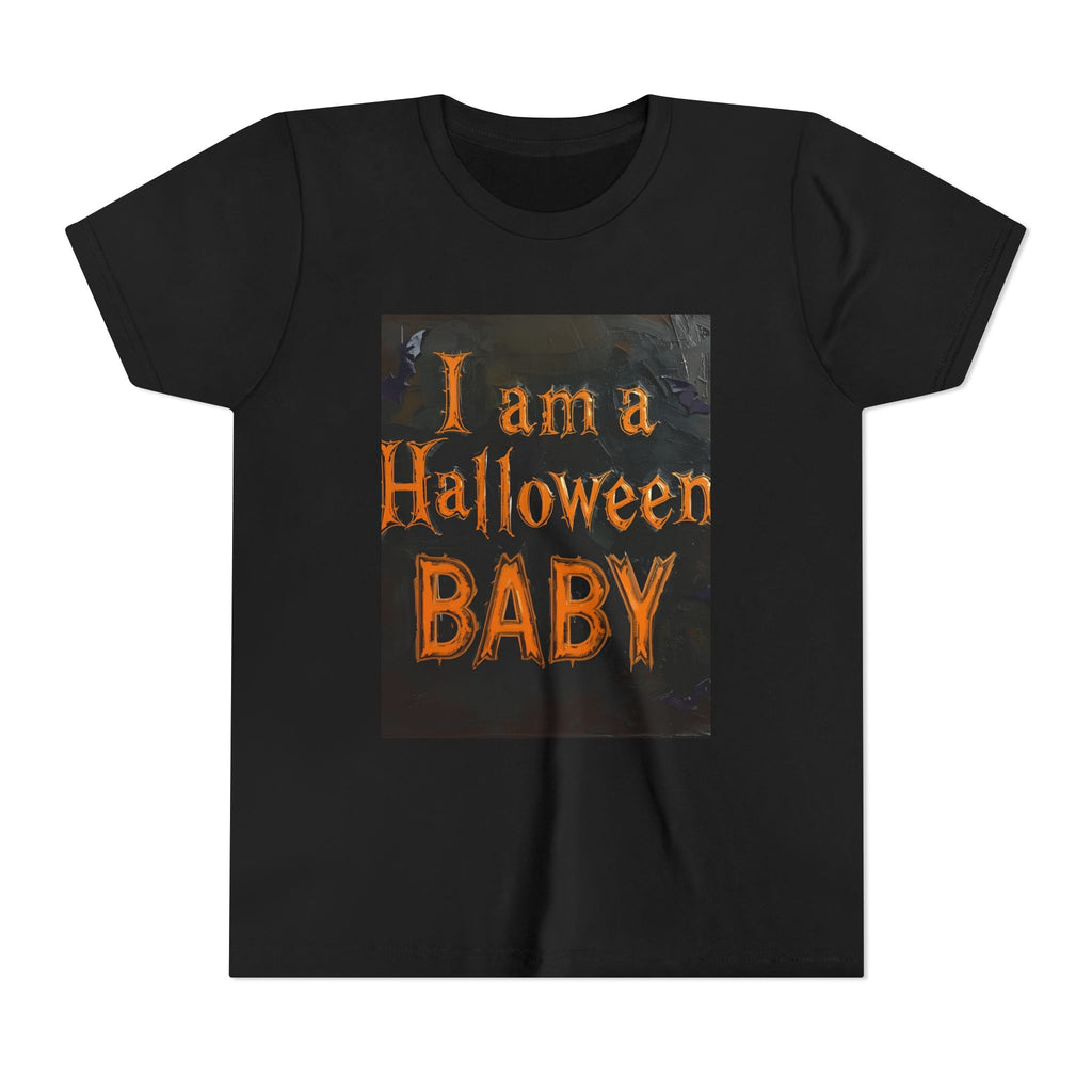 I Am A Halloween Baby Youth Short Sleeve Tee