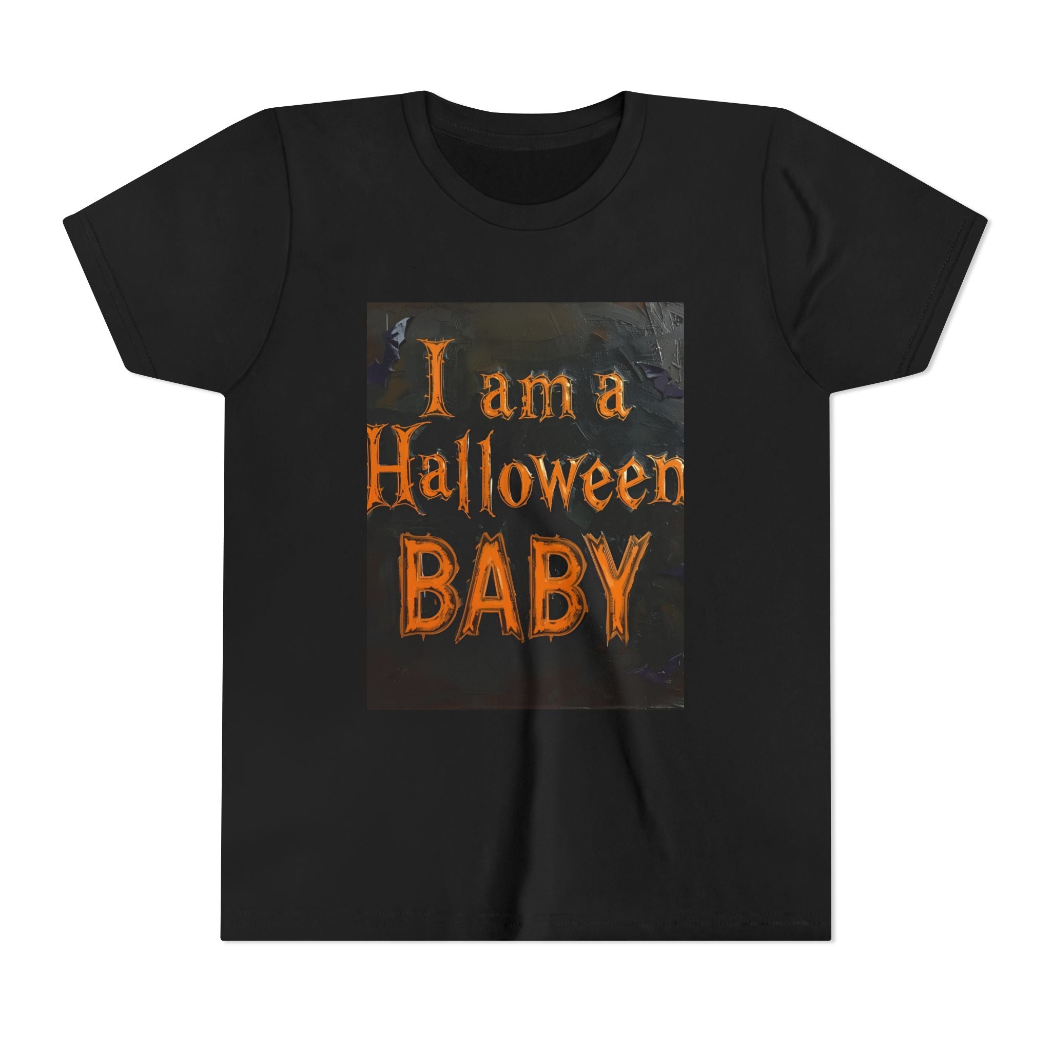 I Am A Halloween Baby Youth Short Sleeve Tee