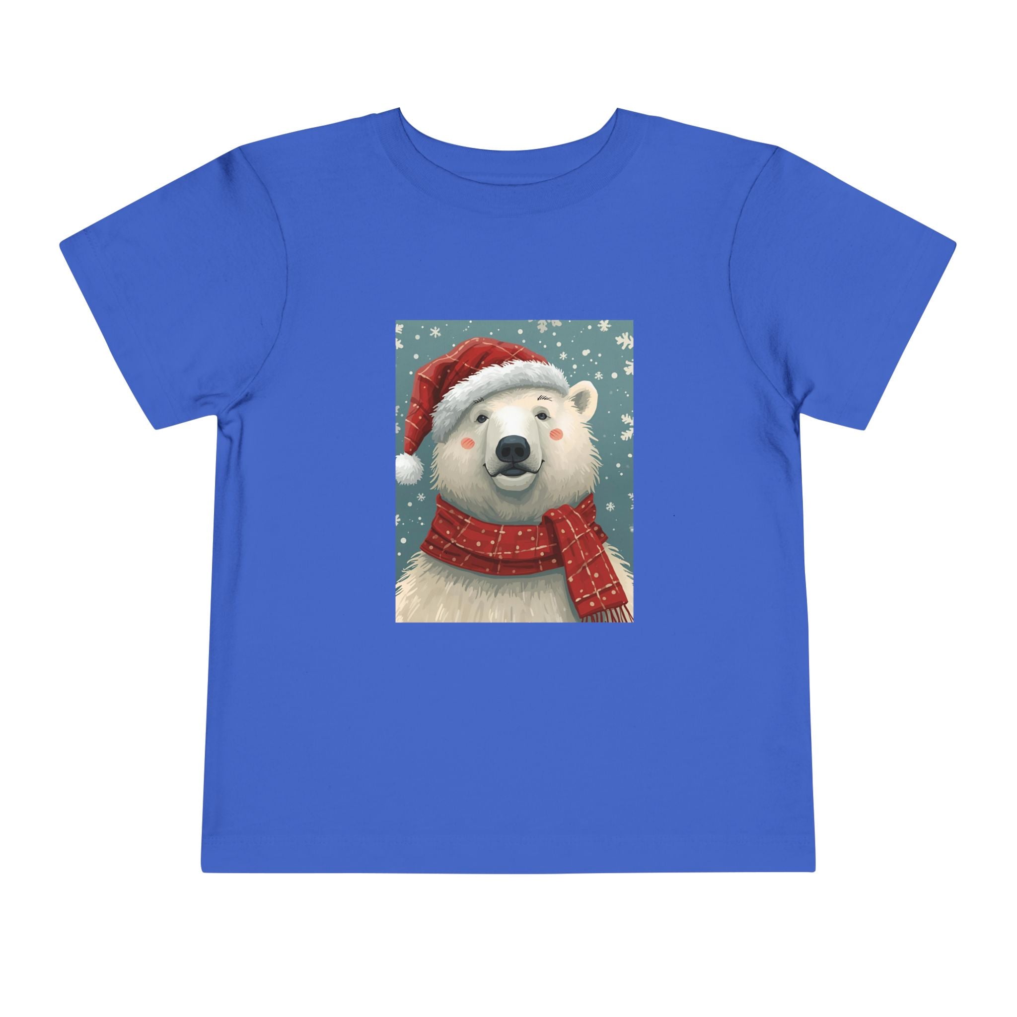 Adorable Holiday Polar Bear Toddler Tee, Christmas Gift, Cute Winter Shirt, Kids Fashion, Seasonal Apparel