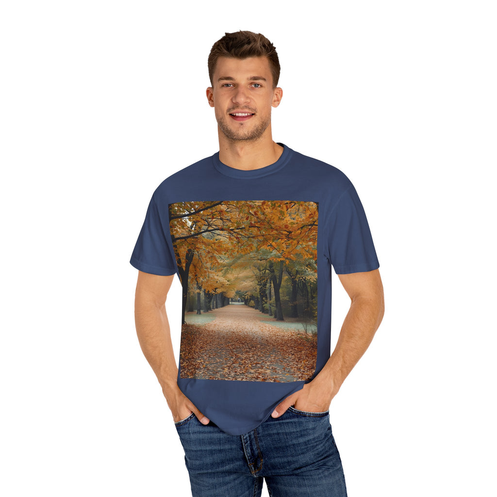 Autumn Pathways Unisex T-Shirt - Cozy Fall Vibes, Nature Lover's Tee, Seasonal Style, Perfect for Thanksgiving, Outdoors Events