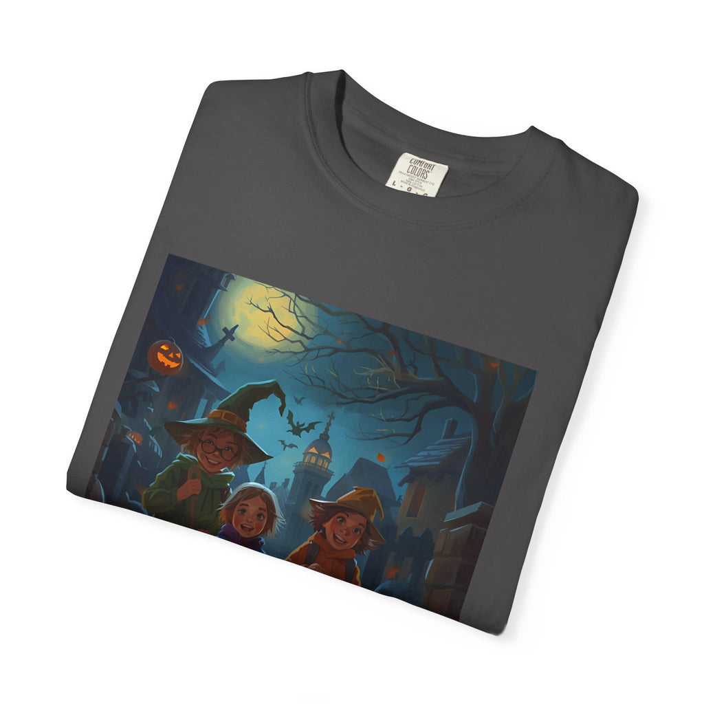 Spooky Halloween Unisex T-Shirt, Trick or Treat, Fall Festivities, Cozy Comfort, Perfect for Halloween Parties, Gift for Friends