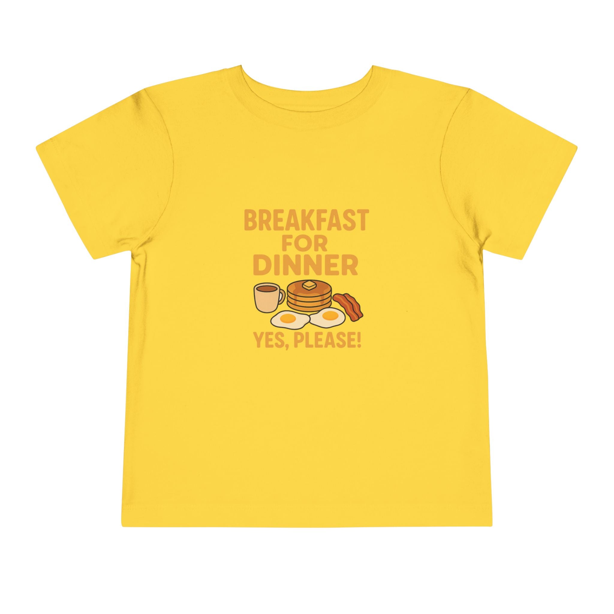 Breakfast For Dinner Toddler Short Sleeve Tee