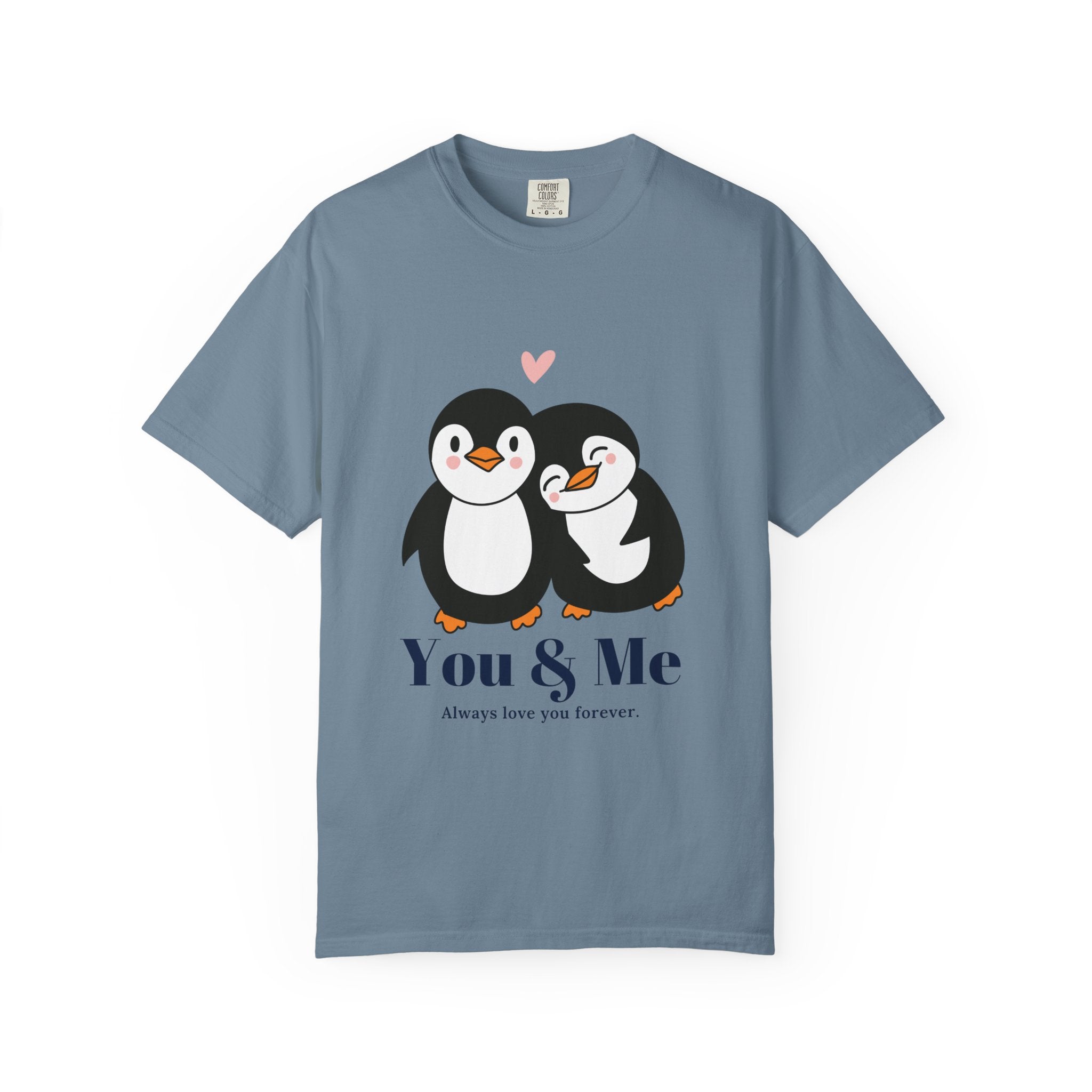 Cute Penguin Couples T-shirt, Valentine's Gift, Relationship Shirt, Birthday Present, Unisex T-Shirt, Love Apparel