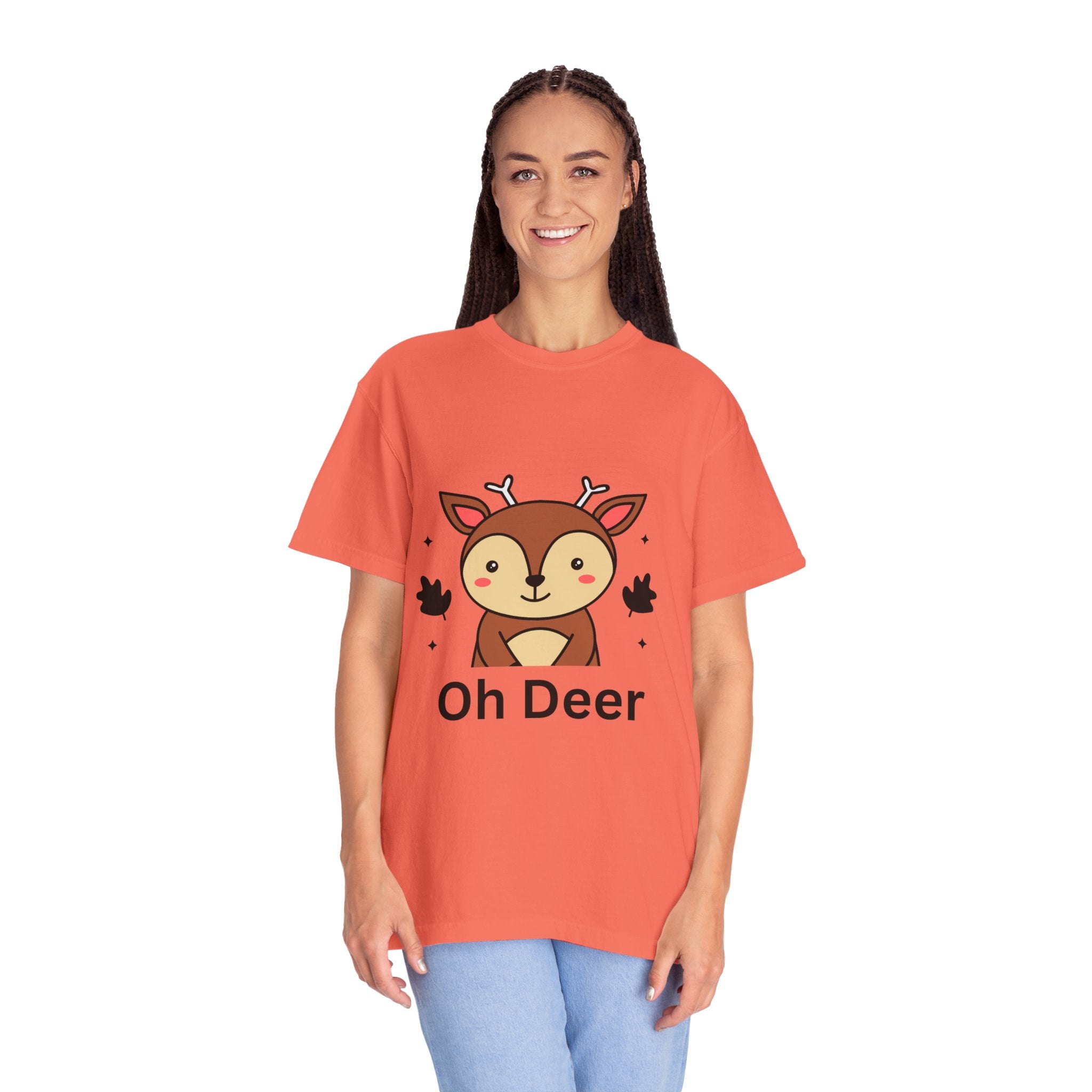 Cute 'Oh Deer' Unisex T-Shirt, Funny Animal Tee, Gift for Animal Lovers, Perfect for Birthdays and Holidays, Casual Wear