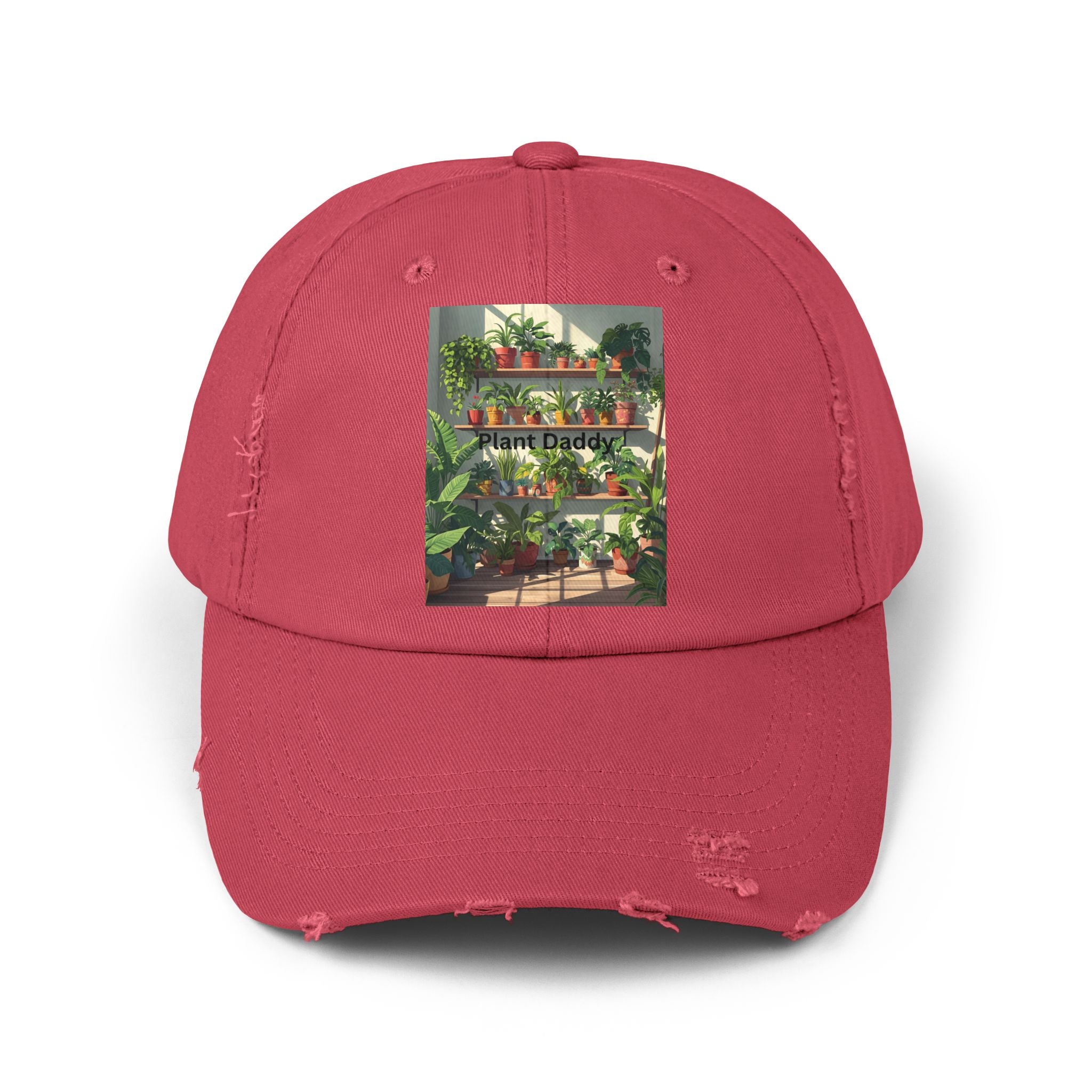 Plant Daddy Distressed Cap | Perfect Gift for Plant Lovers | Casual Style | Gardening Cap | Unisex Trendy Headwear