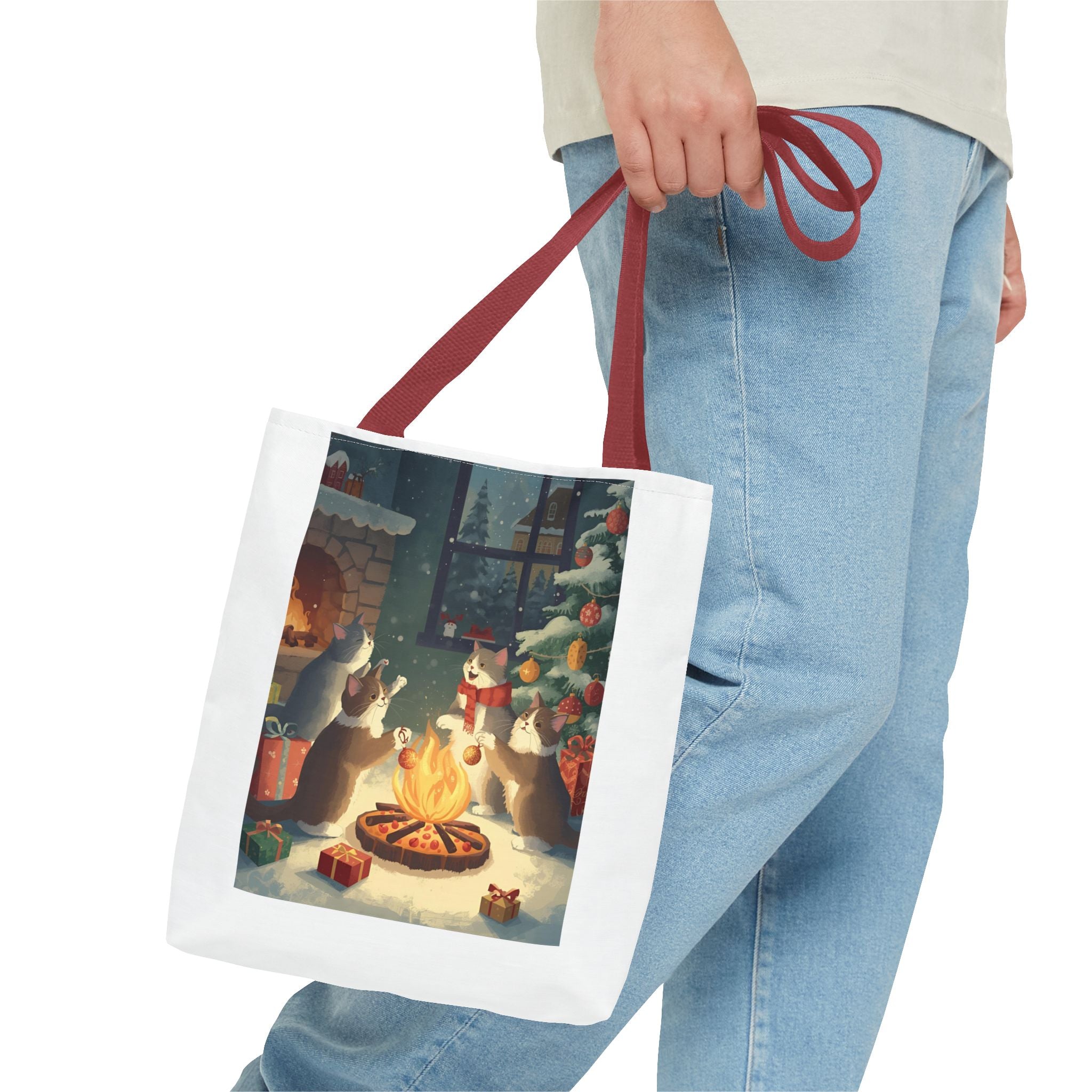 Cute Cats Christmas Tote Bag (AOP)