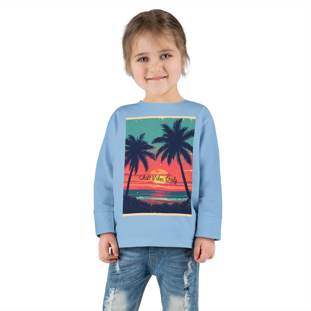 Tropical Sunset Toddler Long Sleeve Tee