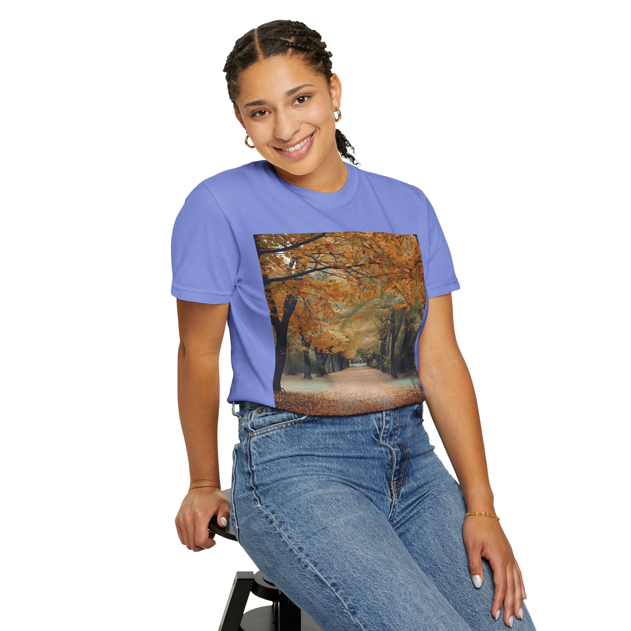 Autumn Pathways Unisex T-Shirt - Cozy Fall Vibes, Nature Lover's Tee, Seasonal Style, Perfect for Thanksgiving, Outdoors Events