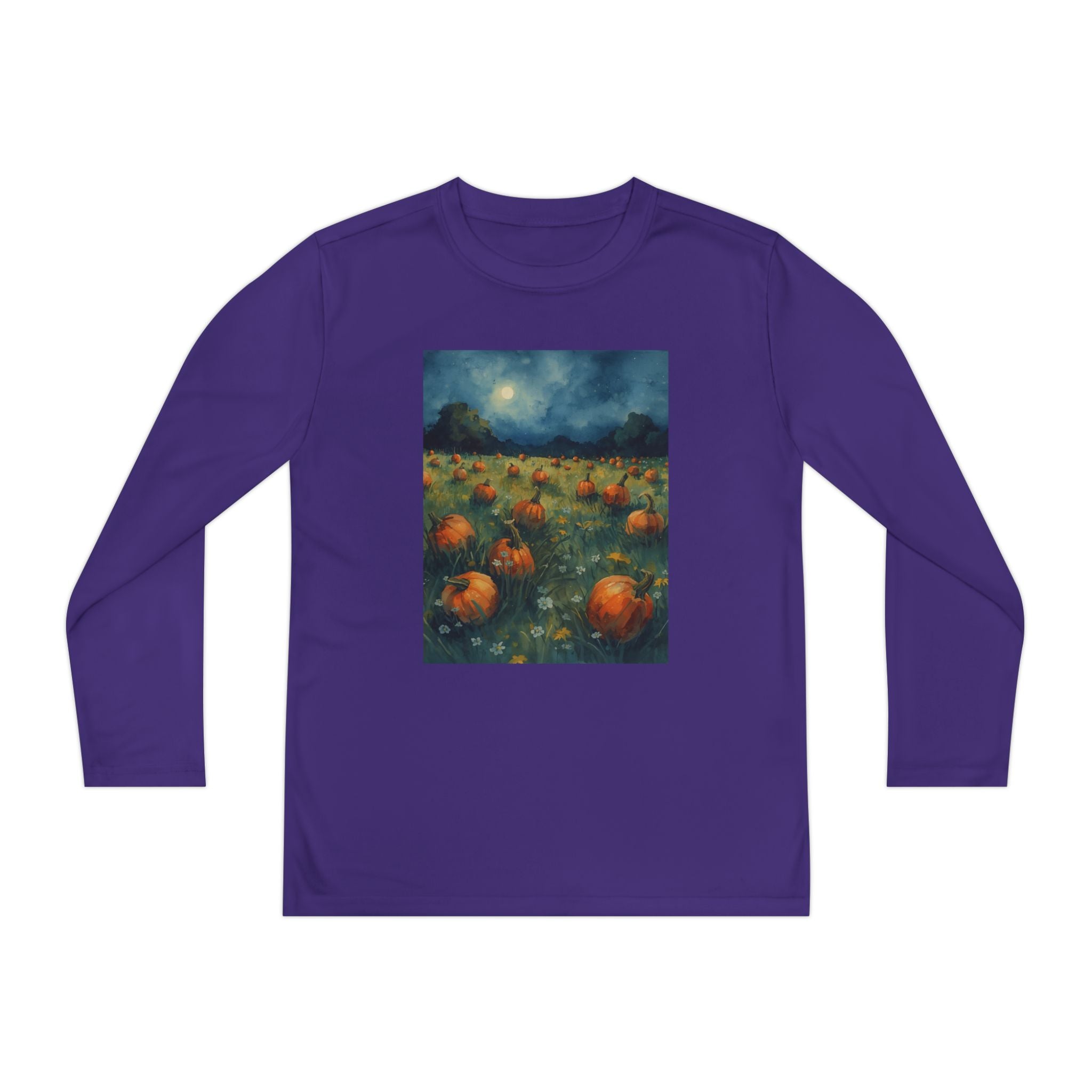 Youth Pumpkin Patch Long Sleeve Tee, Fall Fashion, Kids Apparel, Halloween Outfit, Pumpkin Lovers Gift, Cozy Autumn Shirt