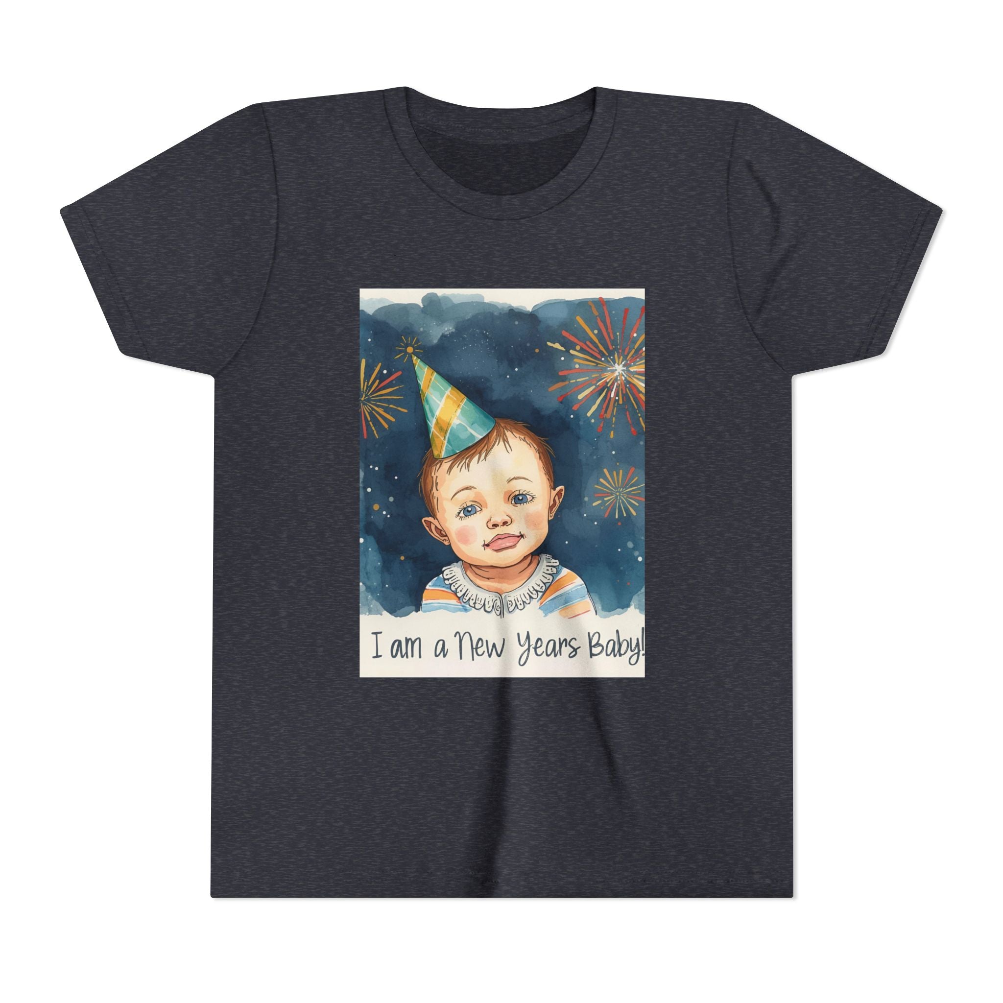 I Am A New Years Baby Youth Short Sleeve Tee