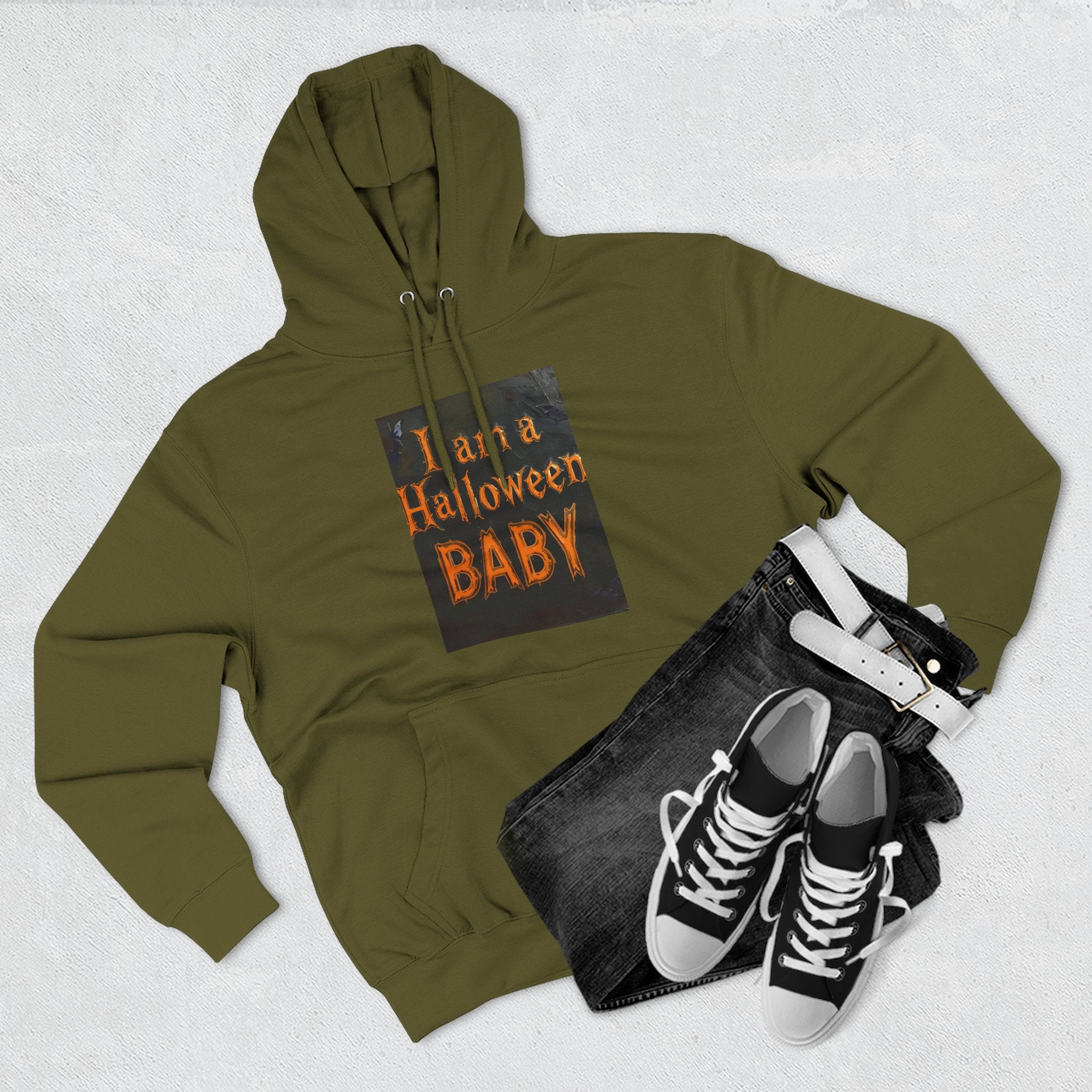 I Am A Halloween Baby Three-Panel Fleece Hoodie