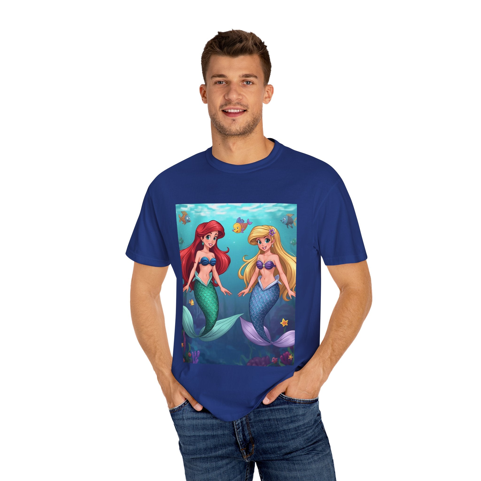 Mermaid Unisex Garment-Dyed T-shirt