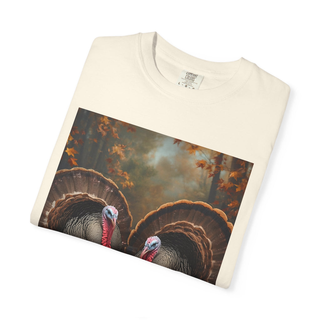 Thanksgiving Turkey Graphic Tee, Unisex Gift for Fall, Harvest Party Shirt, Cute Casual Outfit, Family Gathering Apparel