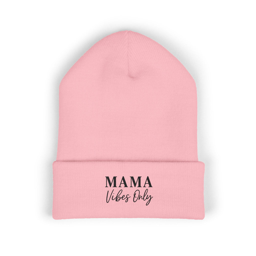 Mama Mode Mama Vibes Only Embroidered Beanie