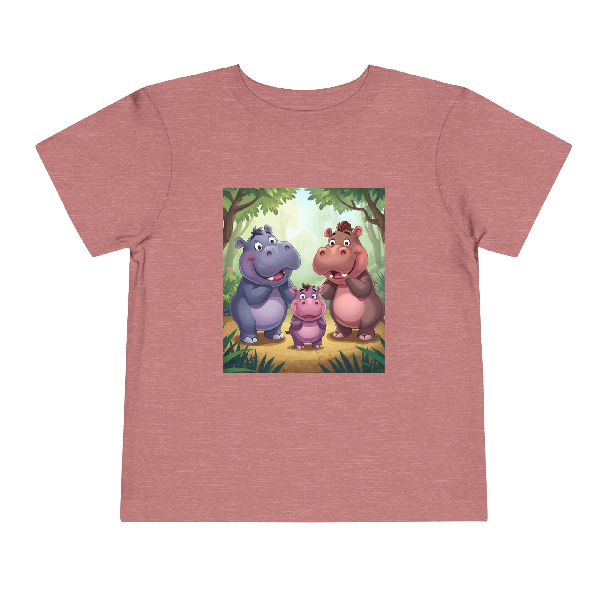 Hippo Cute Toddler Short Sleeve Tee