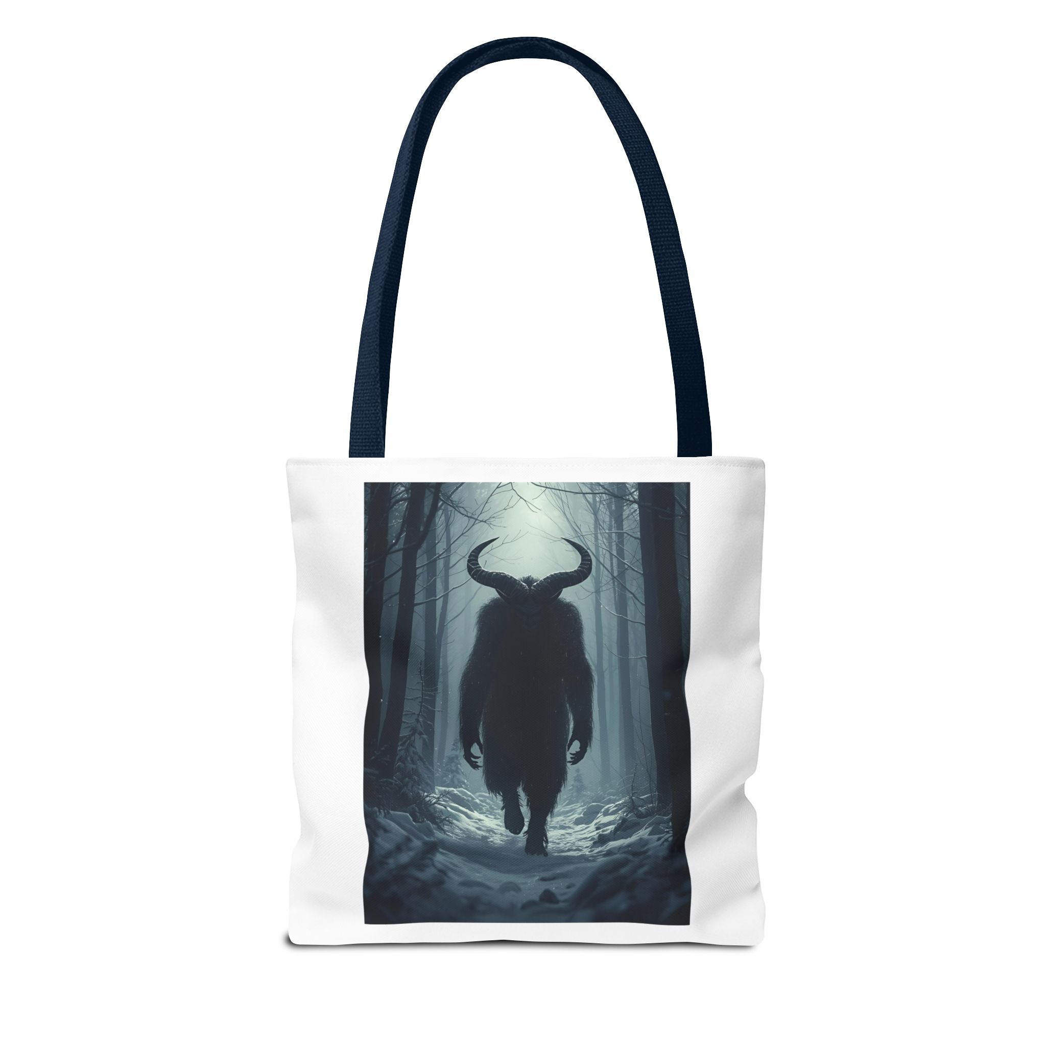 Spooky Forest Mythical Creature Tote Bag, Unique AOP Tote, Forest Design Bag, Eco-Friendly Shopping Bag, Gift for Nature Lovers, Stylish Carryall