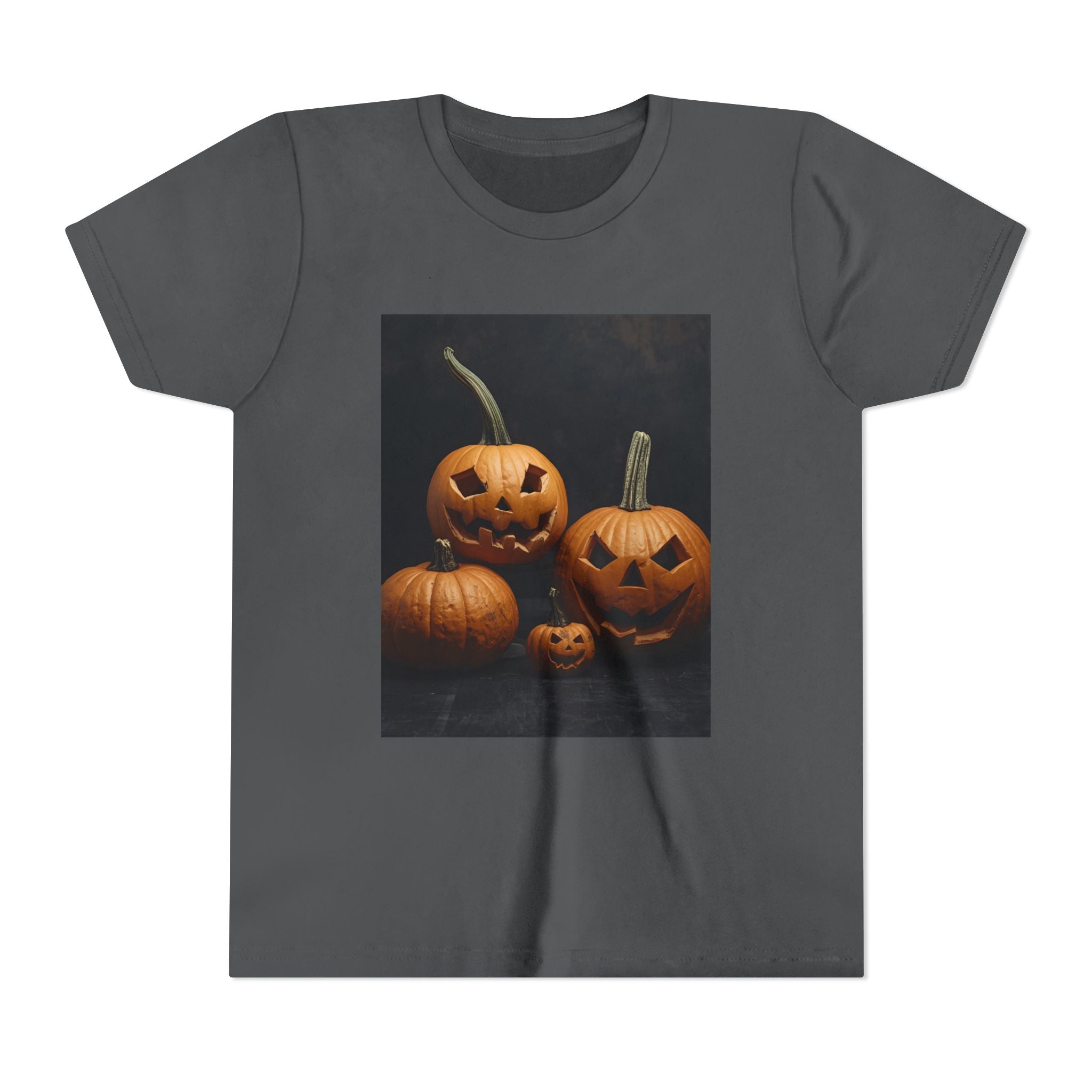 Spooky Halloween Pumpkin Youth Short Sleeve Tee