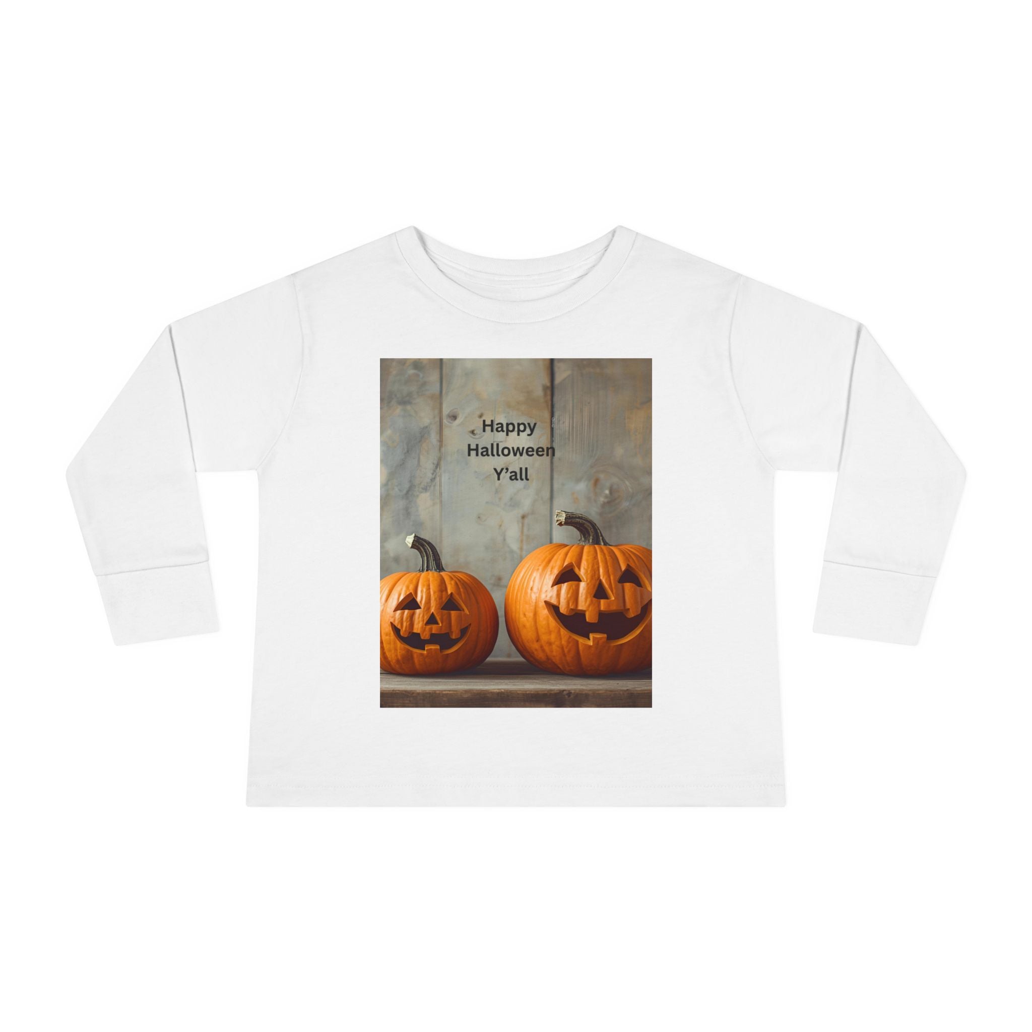 Halloween Pumpkin Toddler Long Sleeve Tee