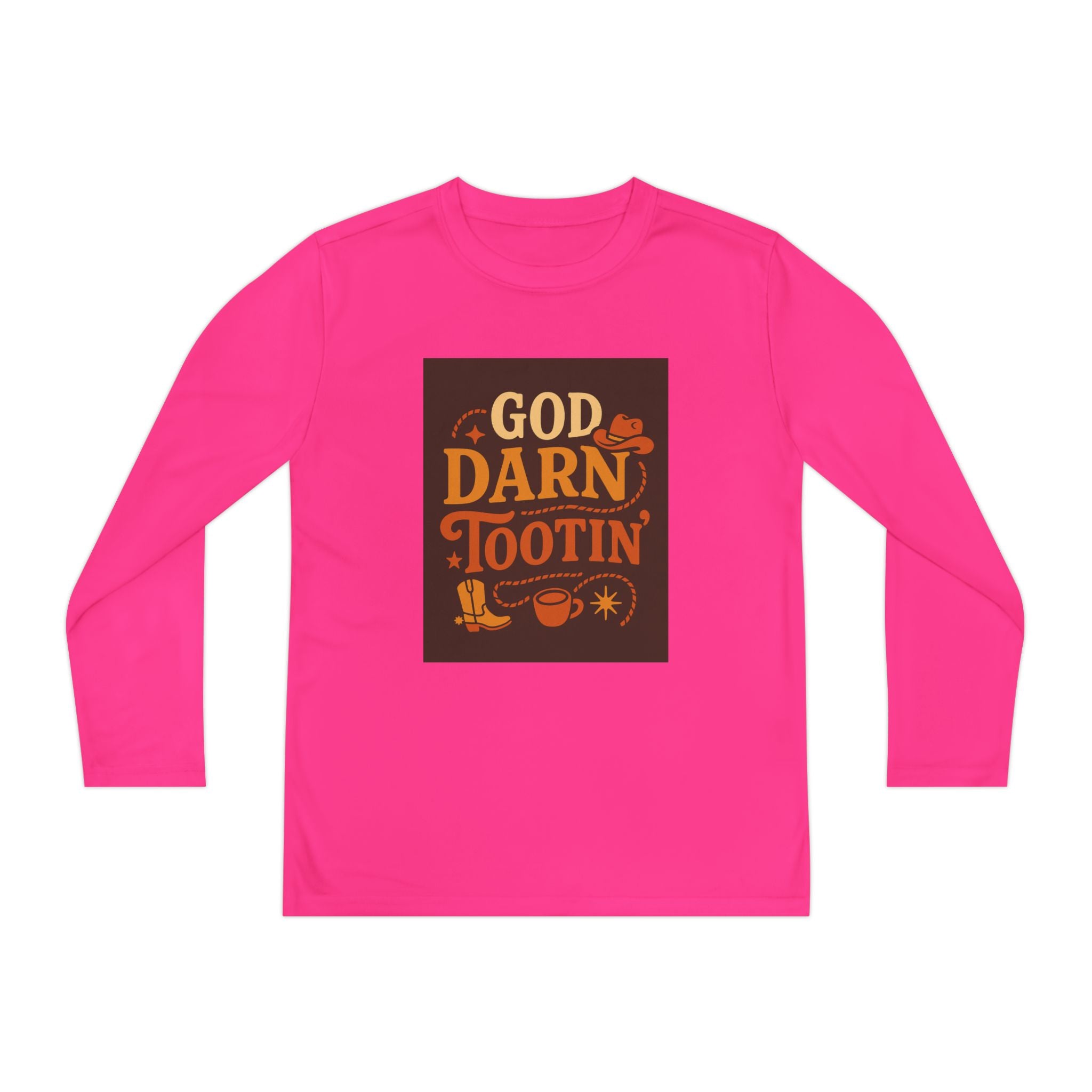 God Darn Tootin Youth Long Sleeve Competitor Tee