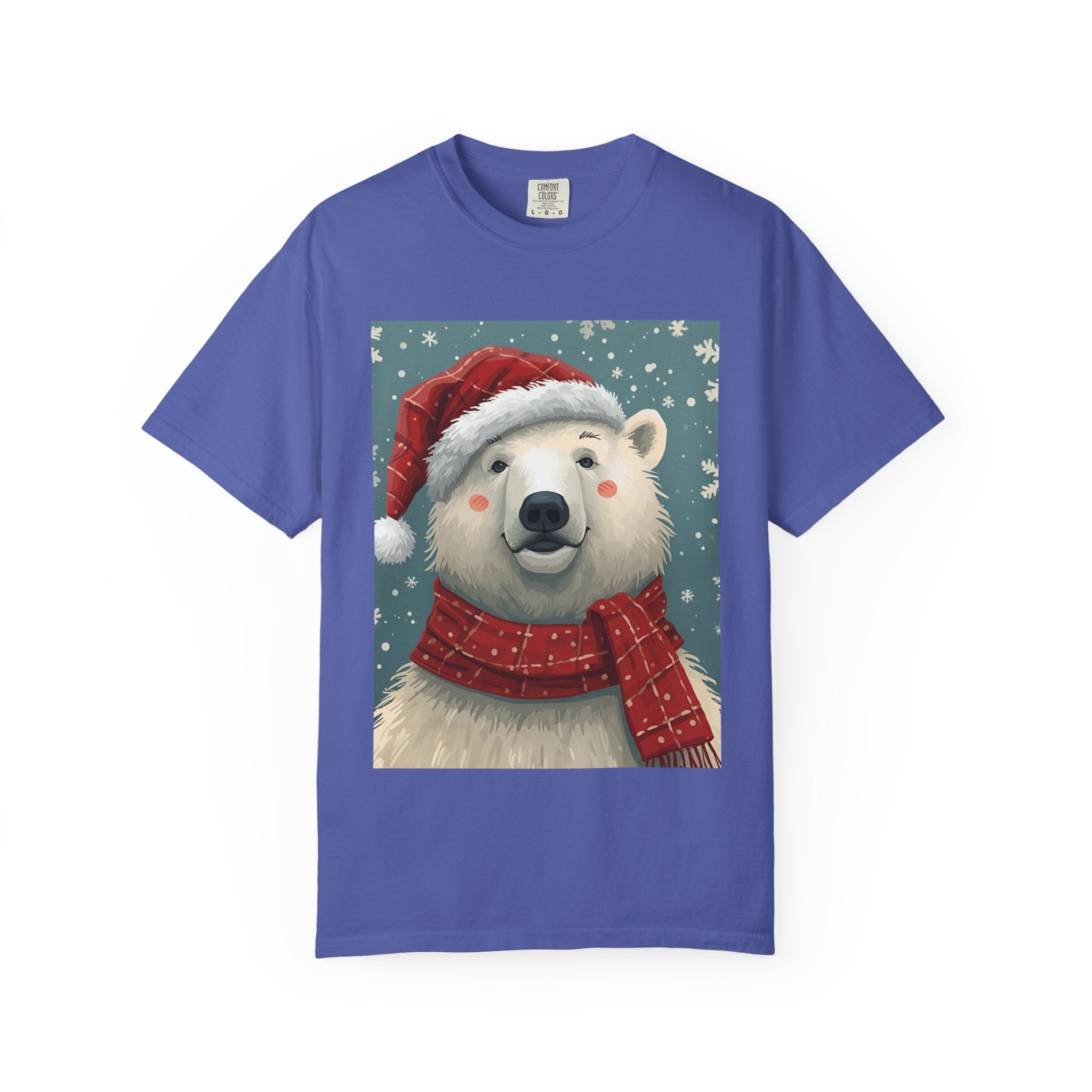 Cozy Christmas Polar Bear T-Shirt, Christmas Tee, Winter Apparel, Holiday Shirt, Gift Idea, Unisex Graphic Tee