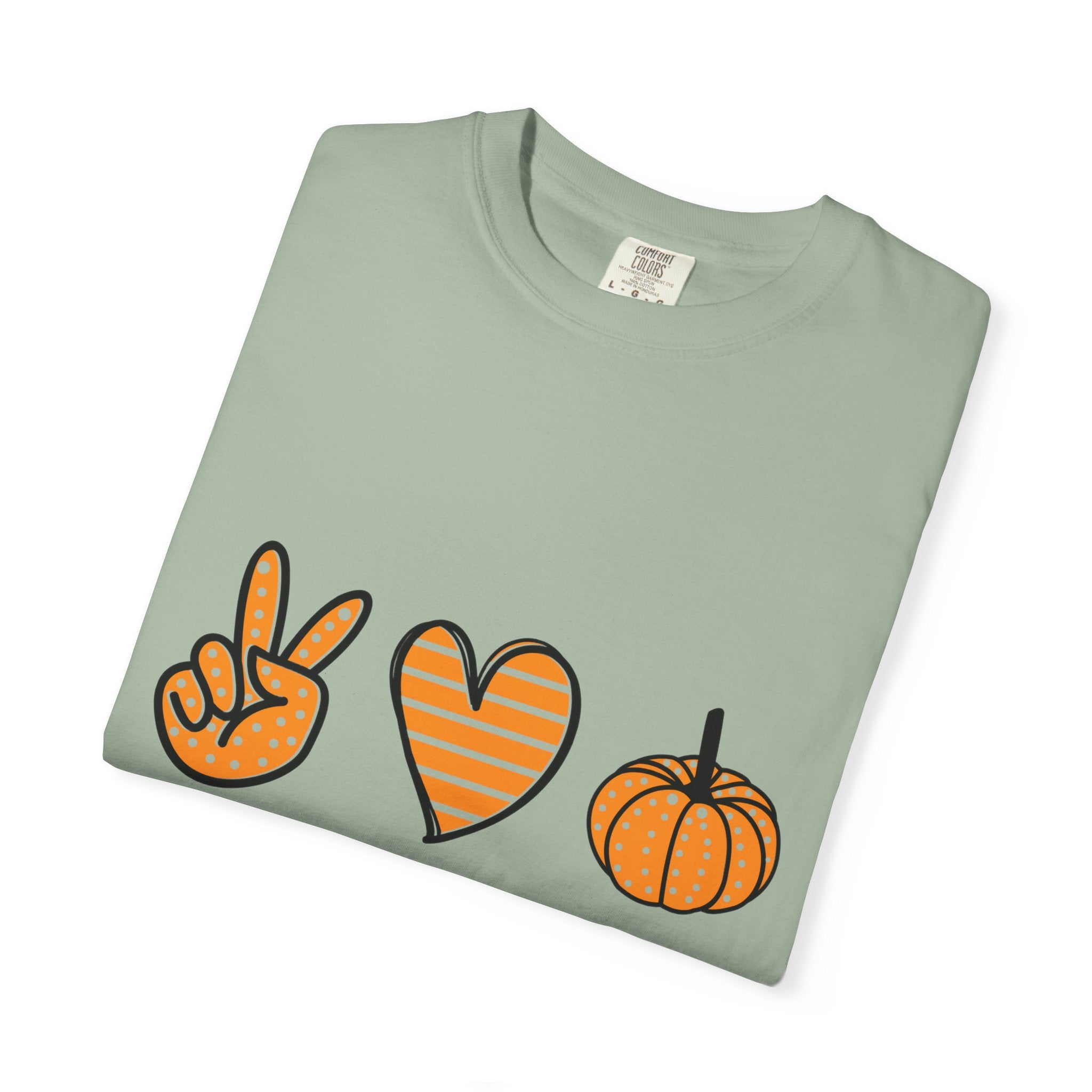 Autumn Vibes T-Shirt, Peace Love Fall Tee, Unisex Fall Shirt, Casual Harvest Top, Thanksgiving Gift, Cozy Seasonal Wear