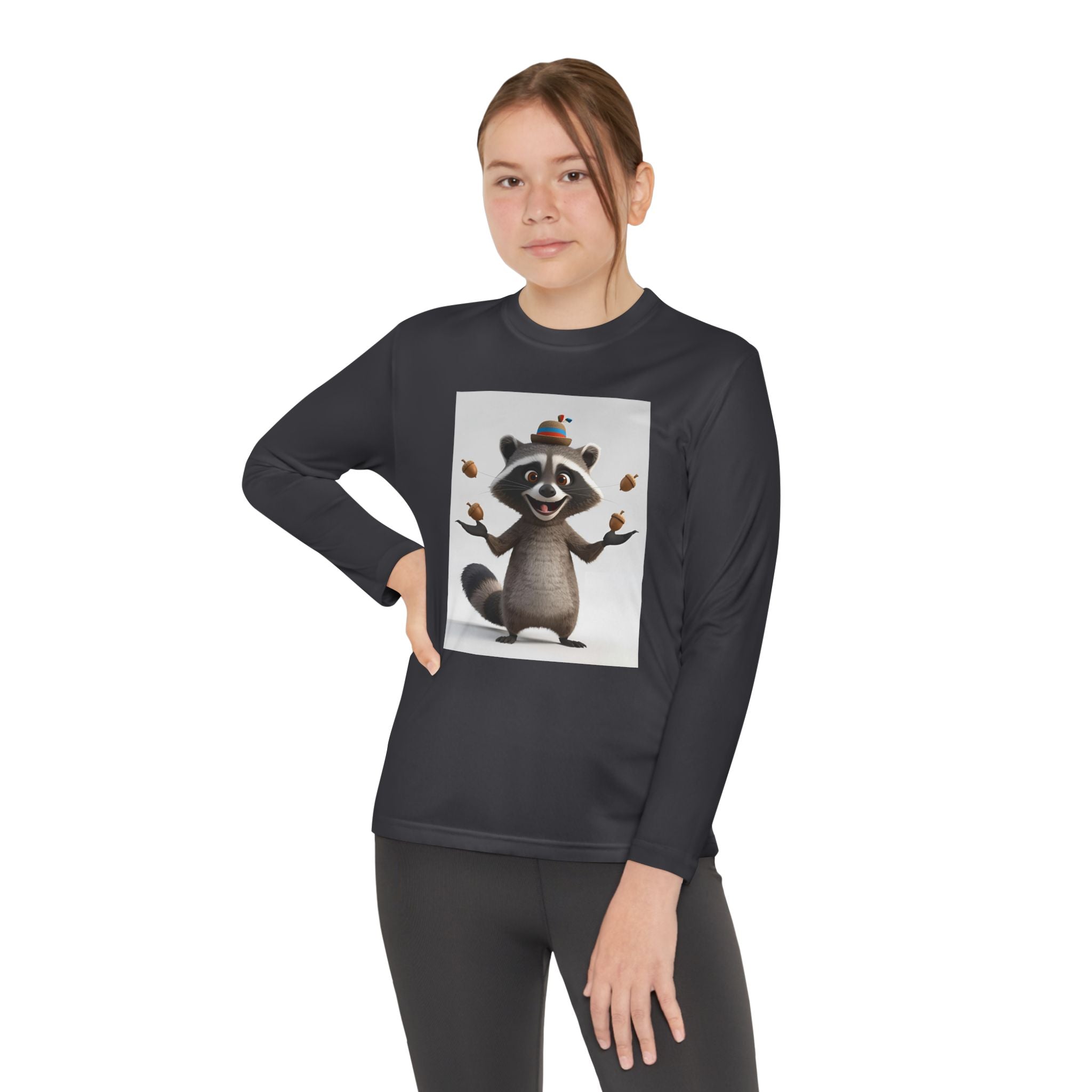 Raccoon Youth Long Sleeve Competitor Tee