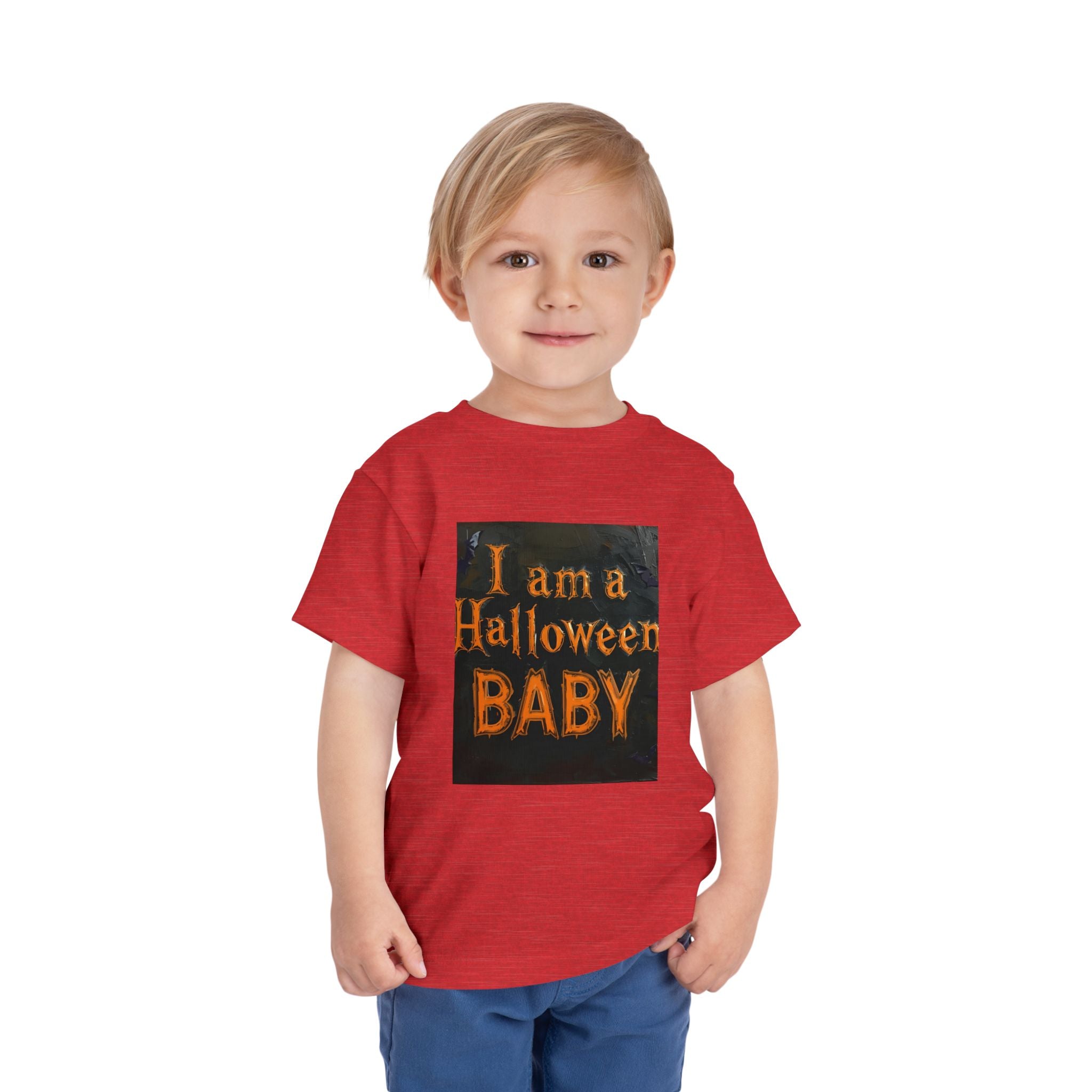 I Am A Halloween Baby Toddler Short Sleeve Tee