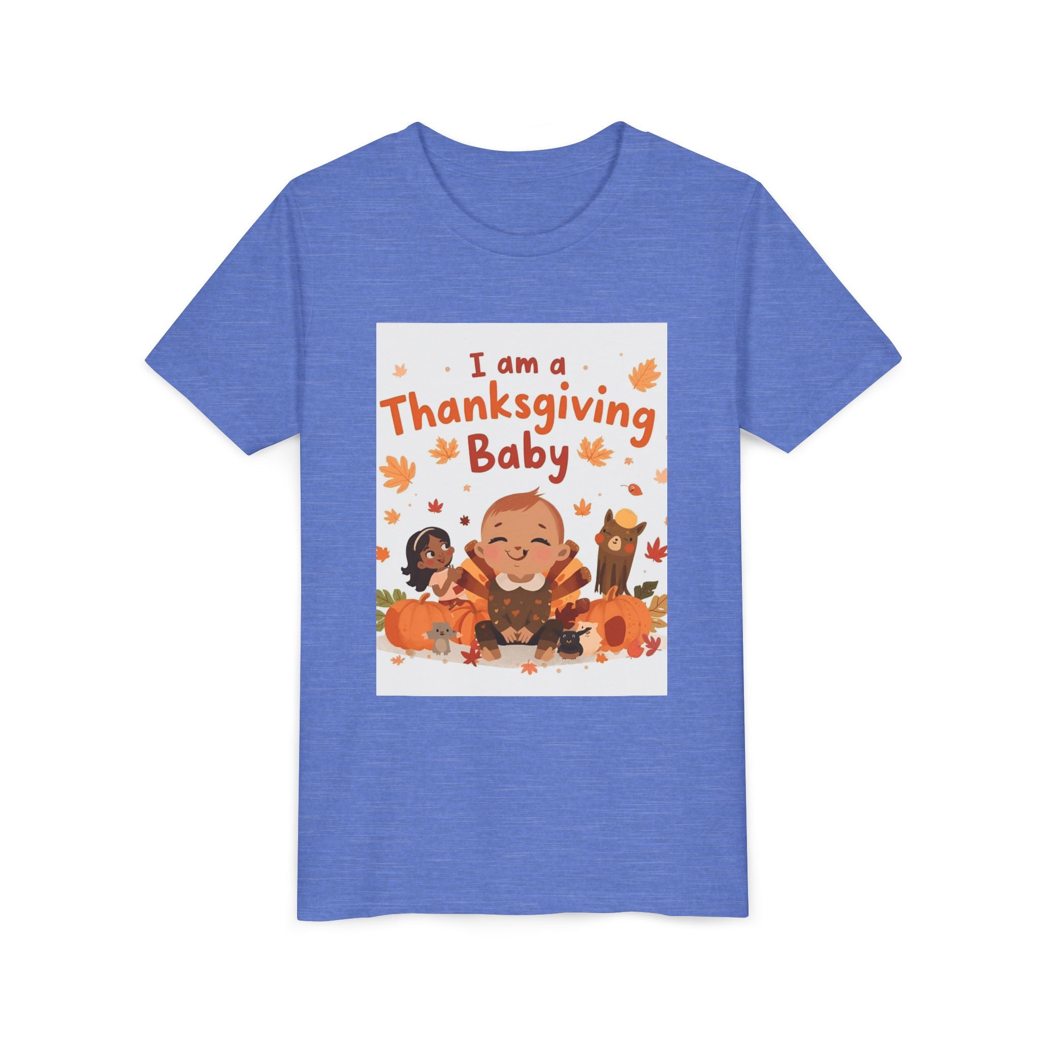 I Am A Thanksgiving Baby Youth Short Sleeve Tee