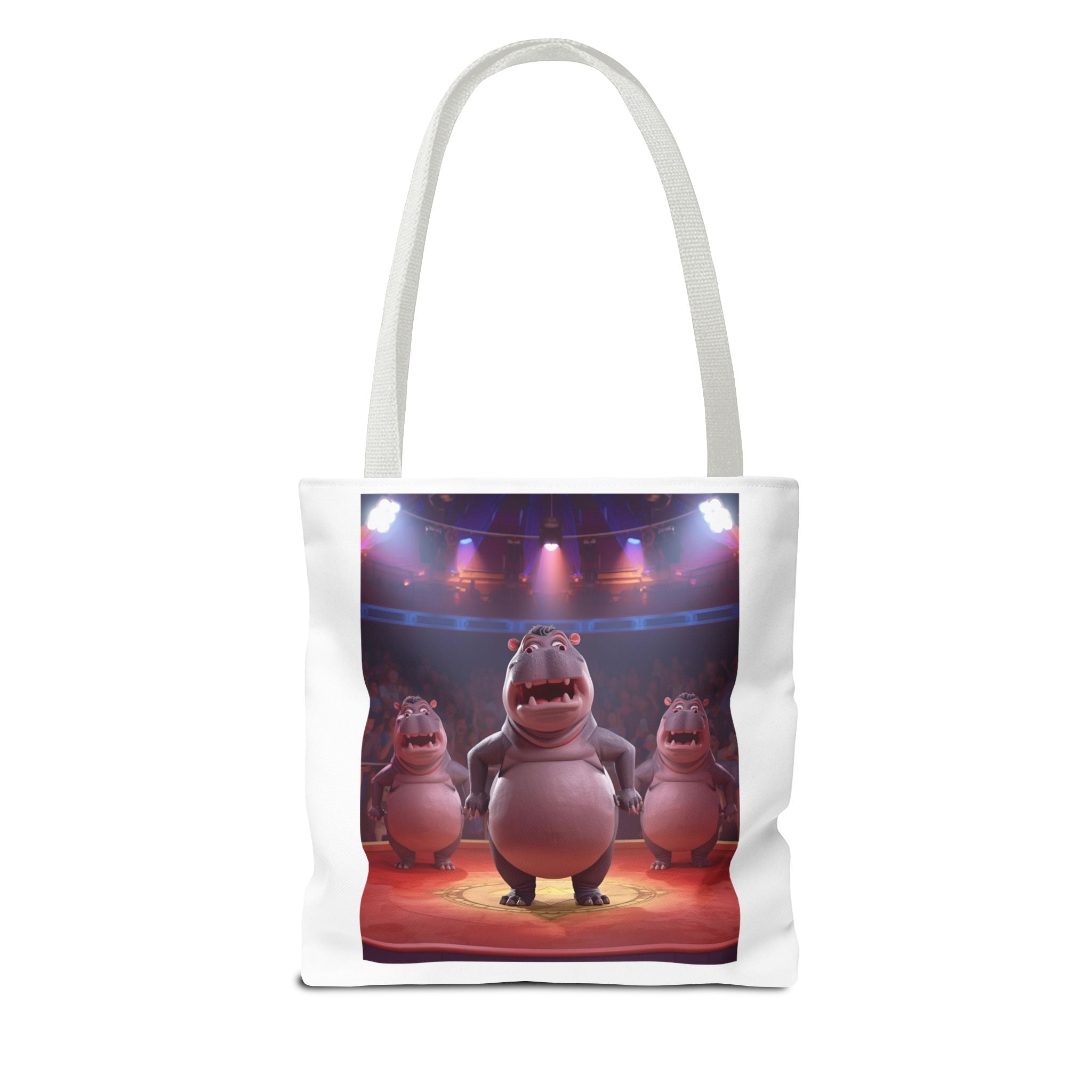 Hippo Funny Tote Bag (AOP)