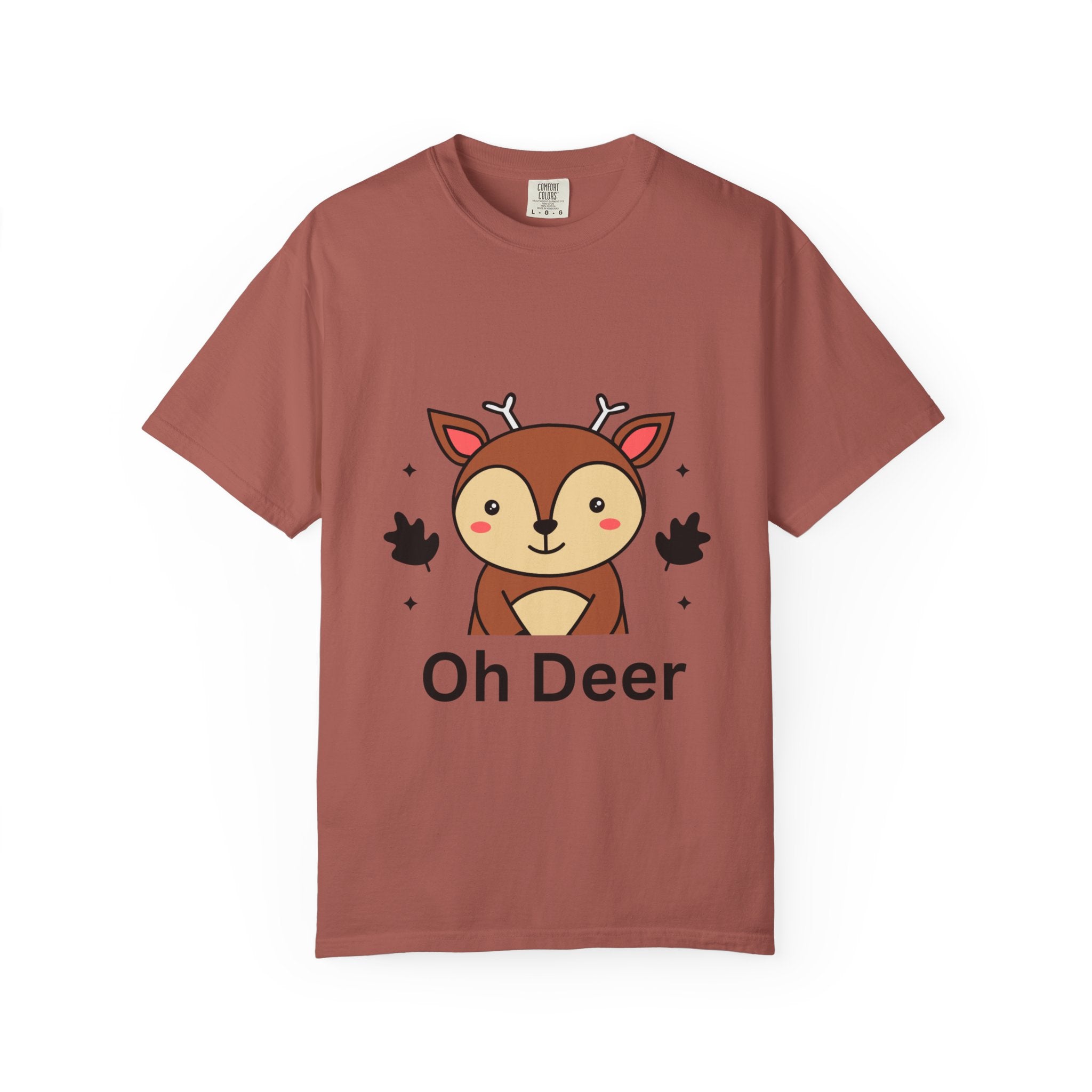 Cute Animal Graphic T-Shirt, Oh Deer Tee, Gift for Animal Lovers, Funny Shirt for Family, Casual Wear, Unisex Fashion