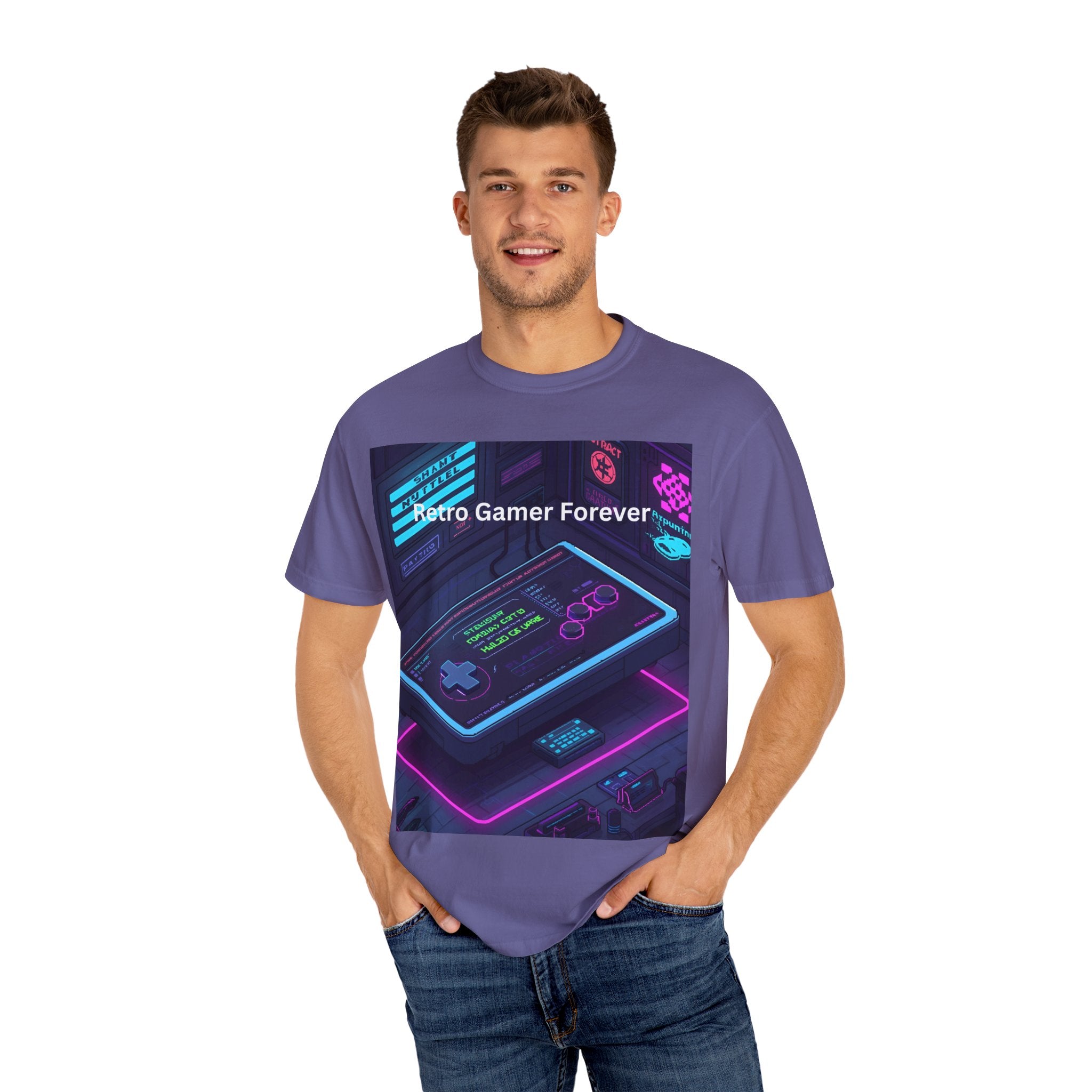Retro Game Controller Unisex Garment-Dyed T-shirt