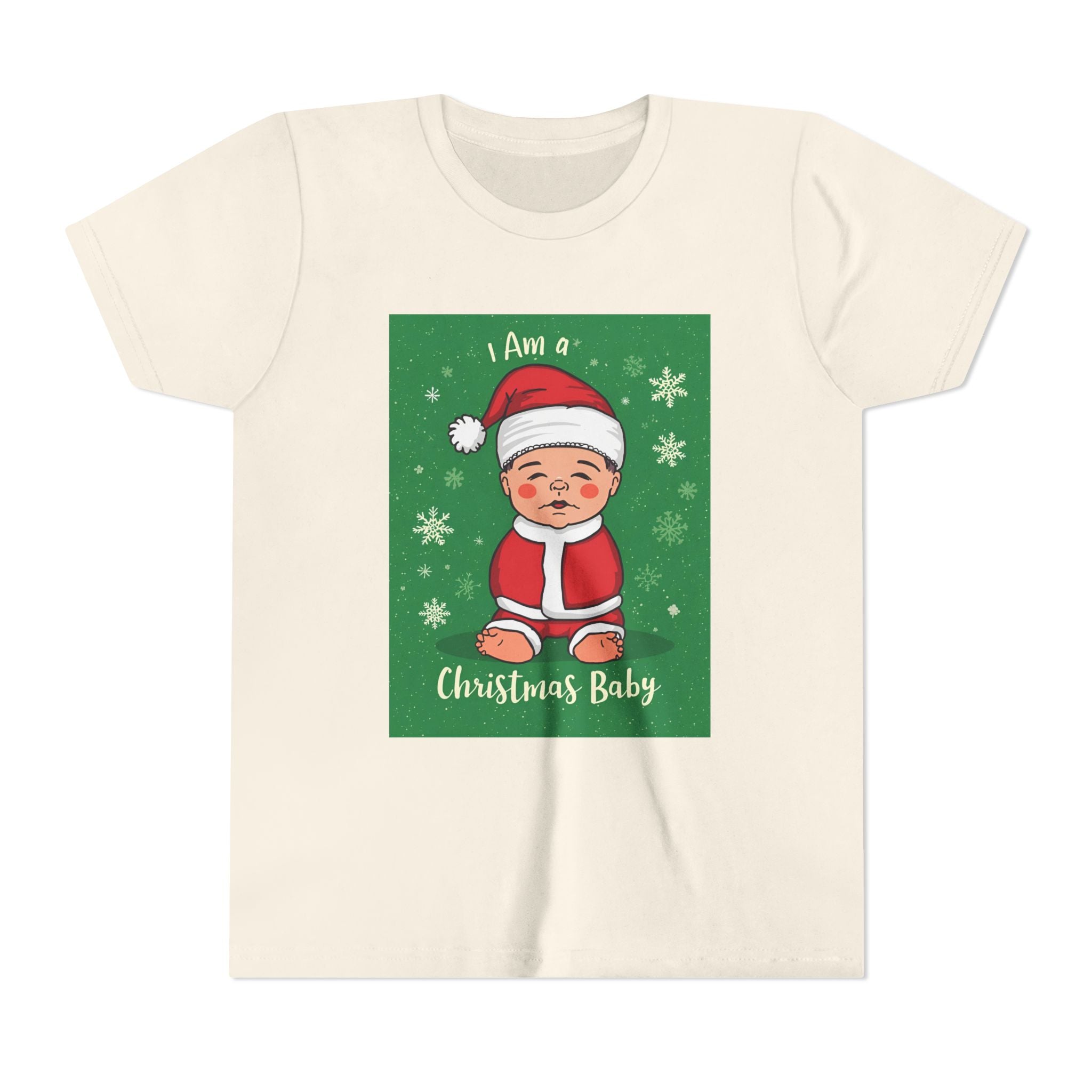 I Am A Christmas Baby Youth Short Sleeve Tee