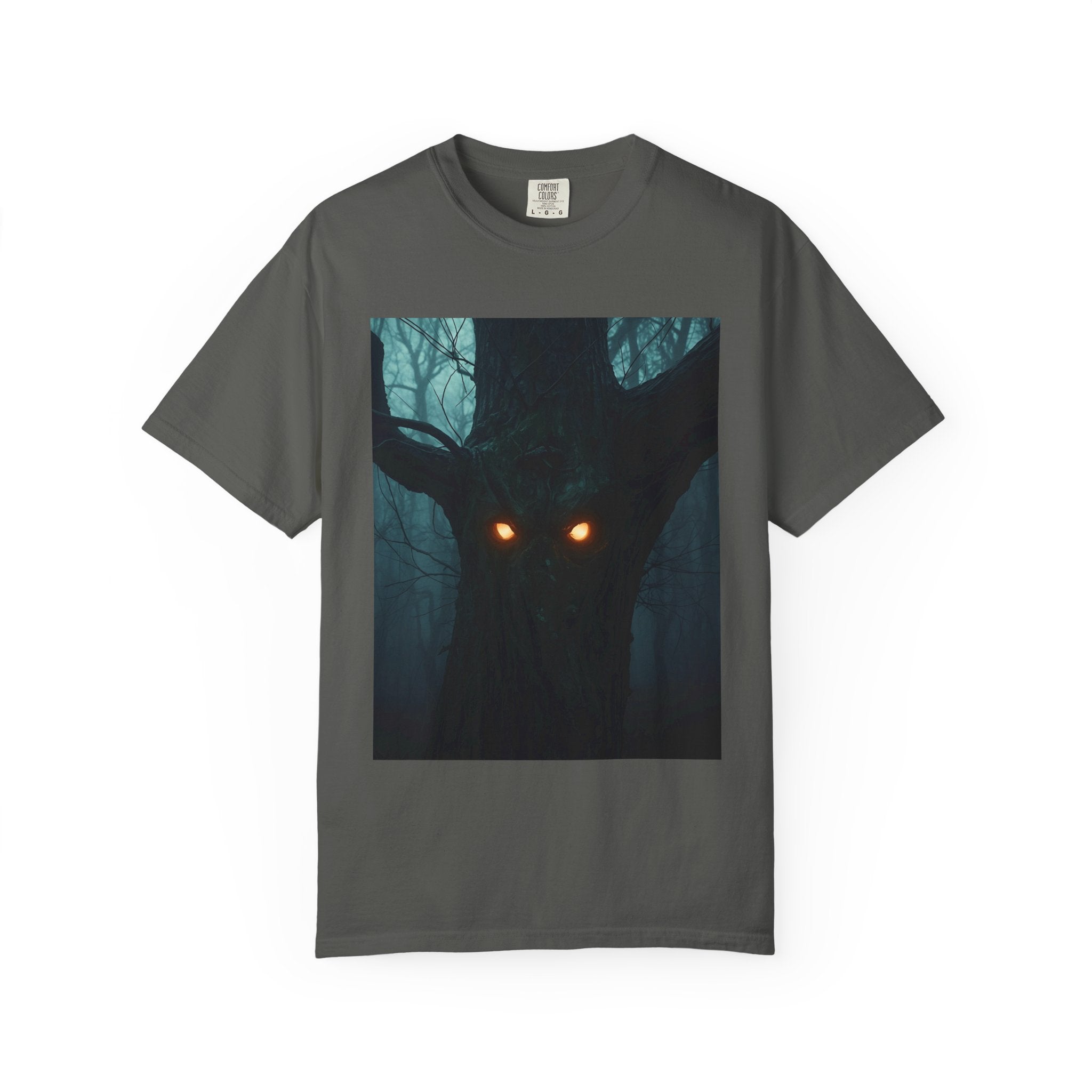 Spooky Forest Creature Unisex T-Shirt, Casual Wear, Gift for Nature Lovers, Halloween Apparel, Trendy Graphic Tee