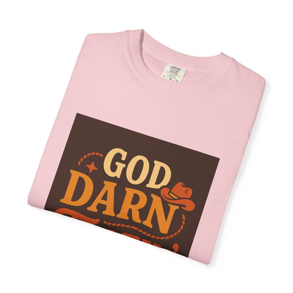 Vintage-Inspired Unisex T-Shirt with 'God Darn Tootin' Graphic - Perfect for Cowpoke Gatherings, Western Themed Events, Gift