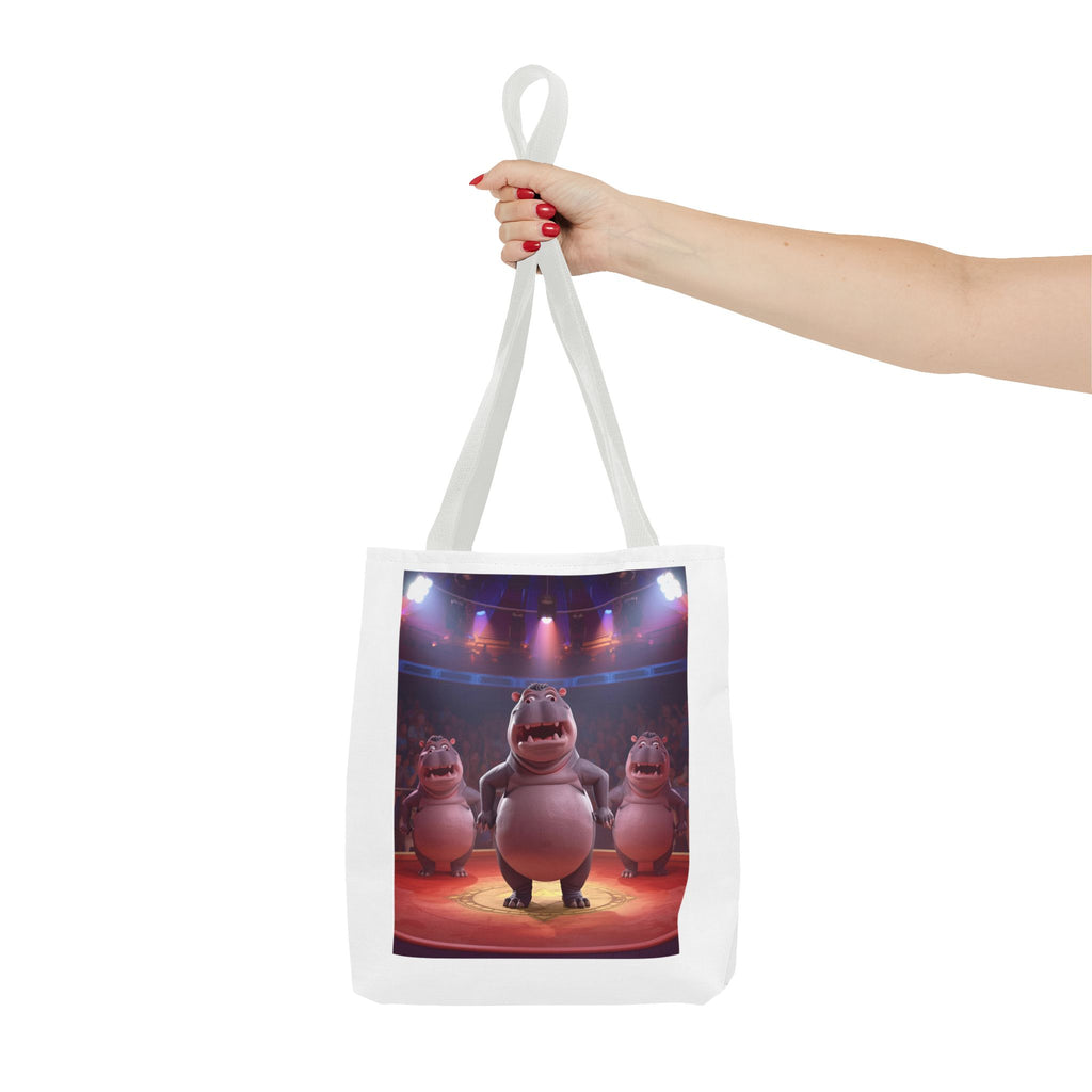 Hippo Funny Tote Bag (AOP)