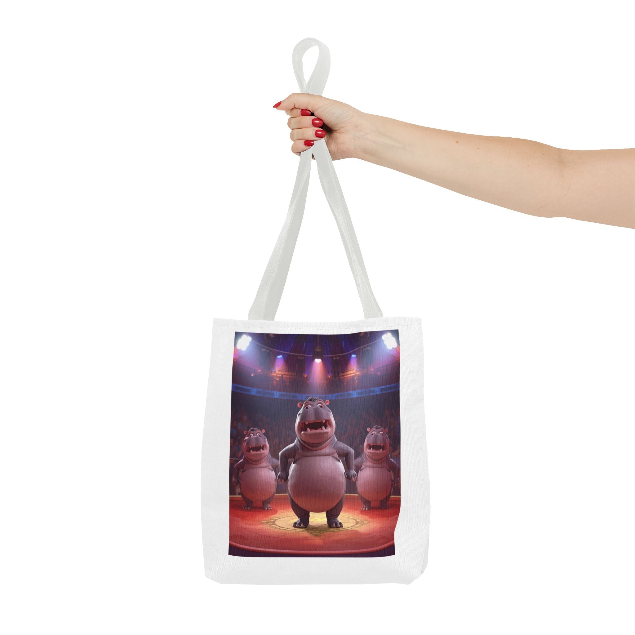 Hippo Funny Tote Bag (AOP)