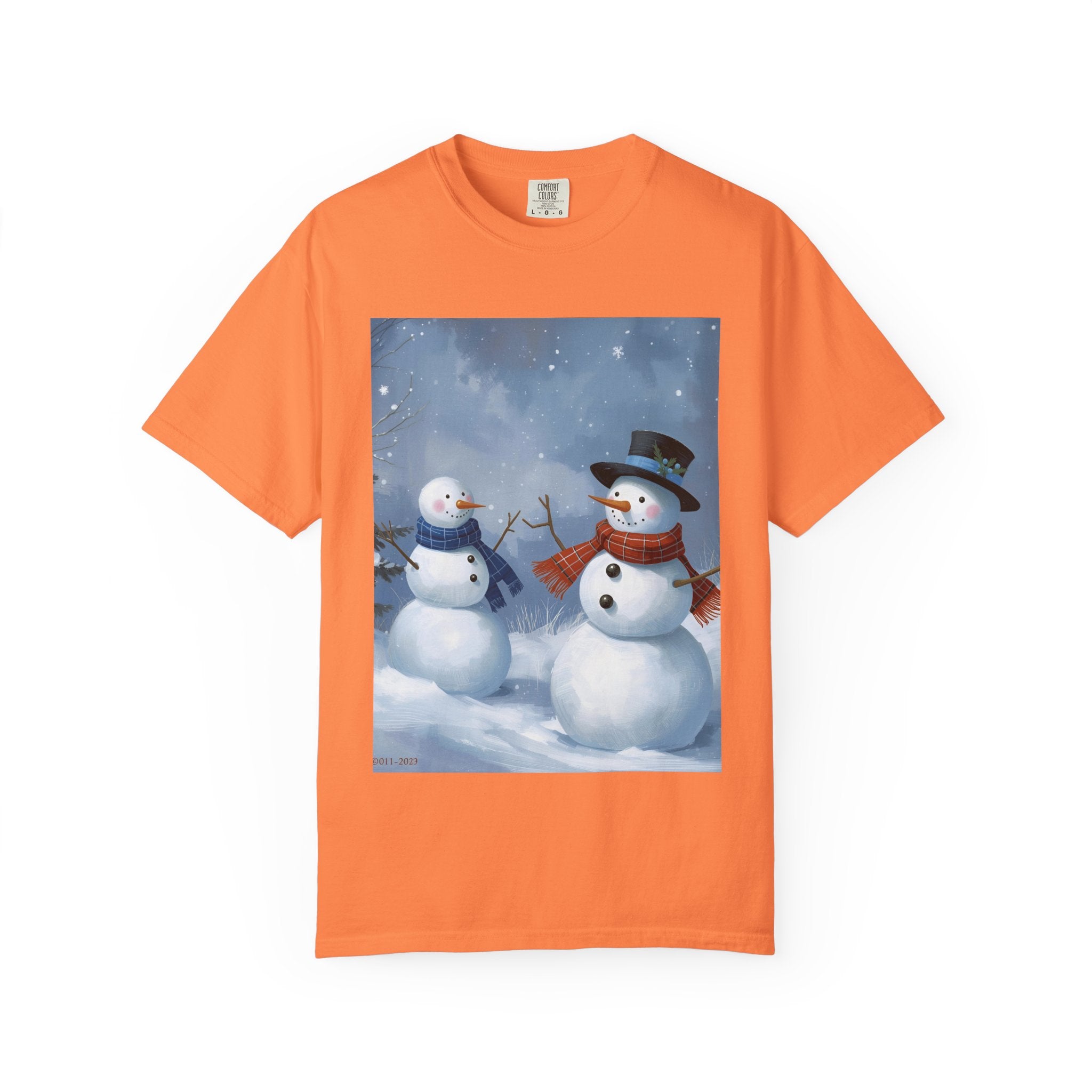 Christmas Snowman Family T-Shirt, Holiday Gift, Cozy Tee, Unisex Snowman Shirt, Festive Apparel, Winter Celebration Wear