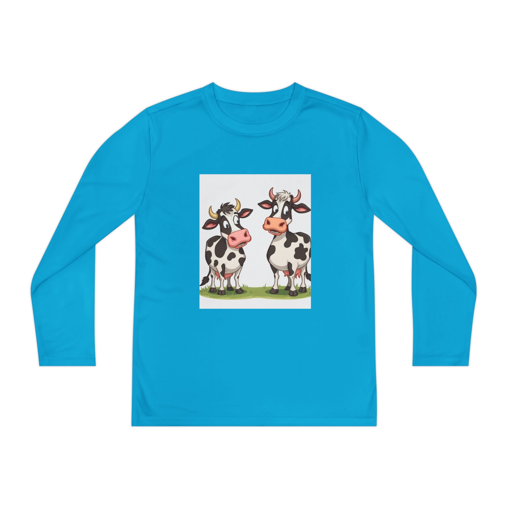 Cute Cows Youth Long Sleeve Competitor Tee