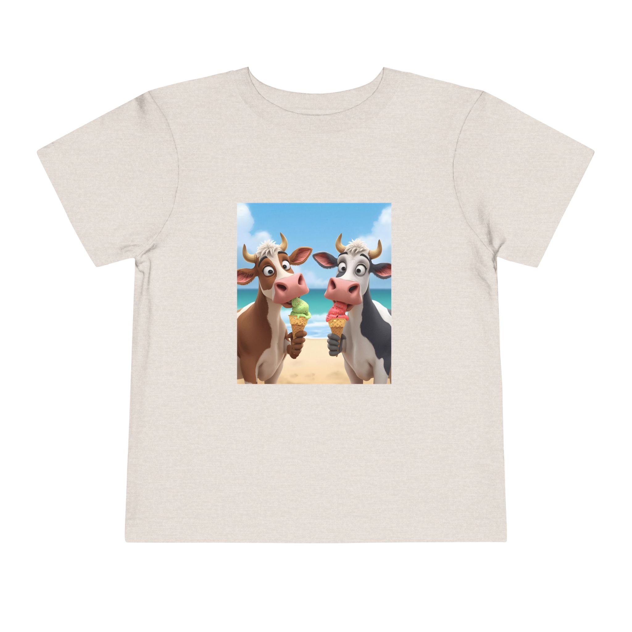 Beachy Cow Toddler Short Sleeve Tee