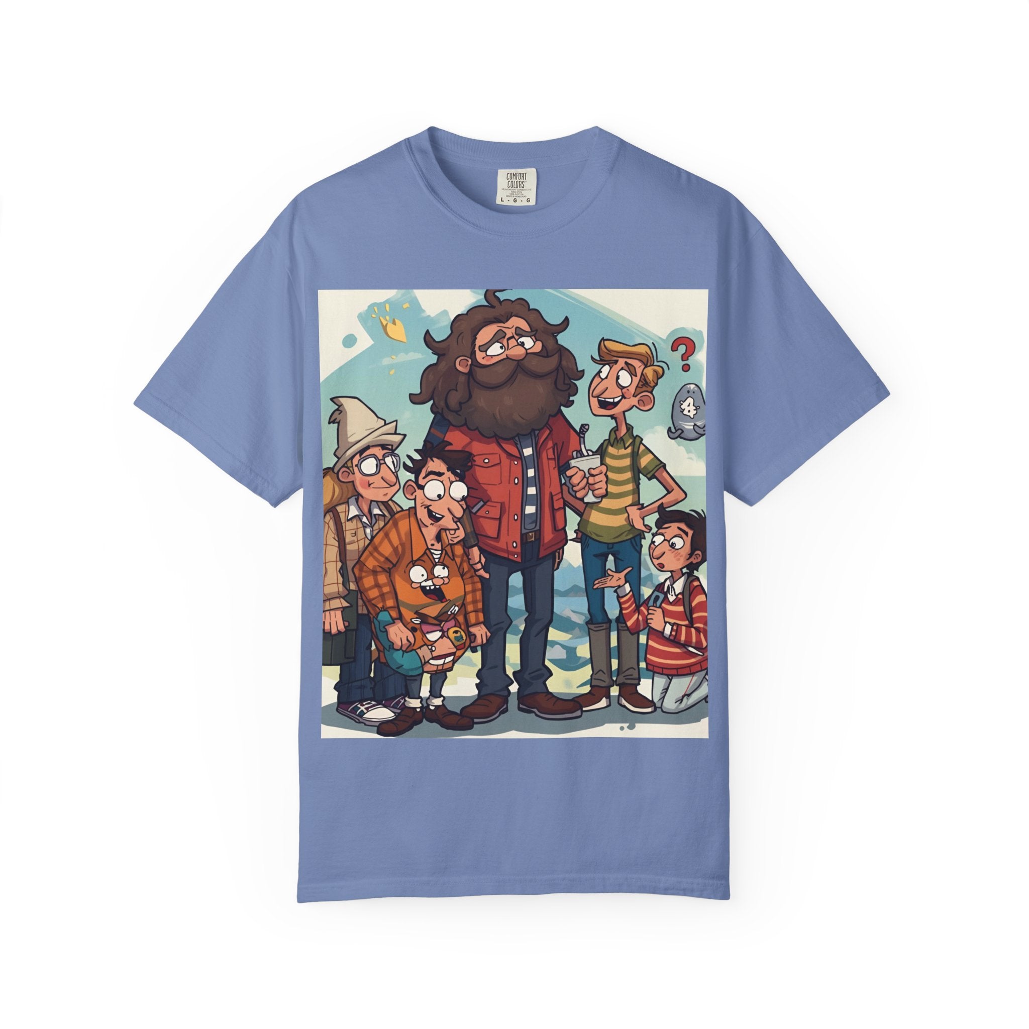 Charming Cartoon Graphic Tee, Fun Unisex T-shirt for Casual Wear, Unique Gift Ideas for Holidays, Family Gatherings, Cartoon Lovers, [...]