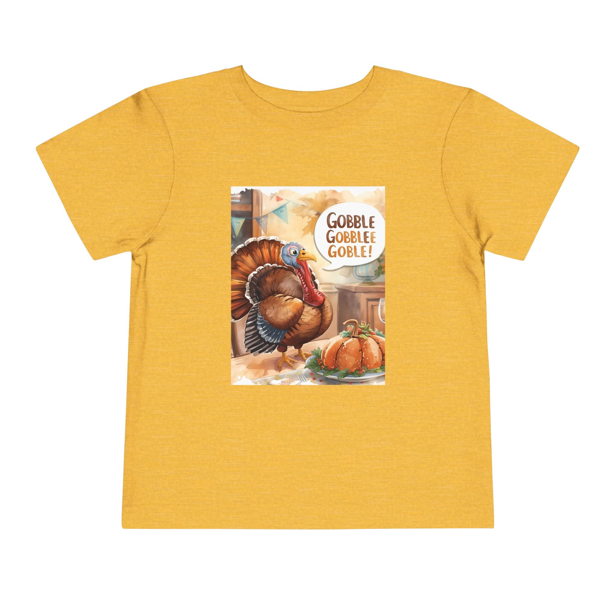 Thanksgiving Turkey Toddler Short Sleeve Tee