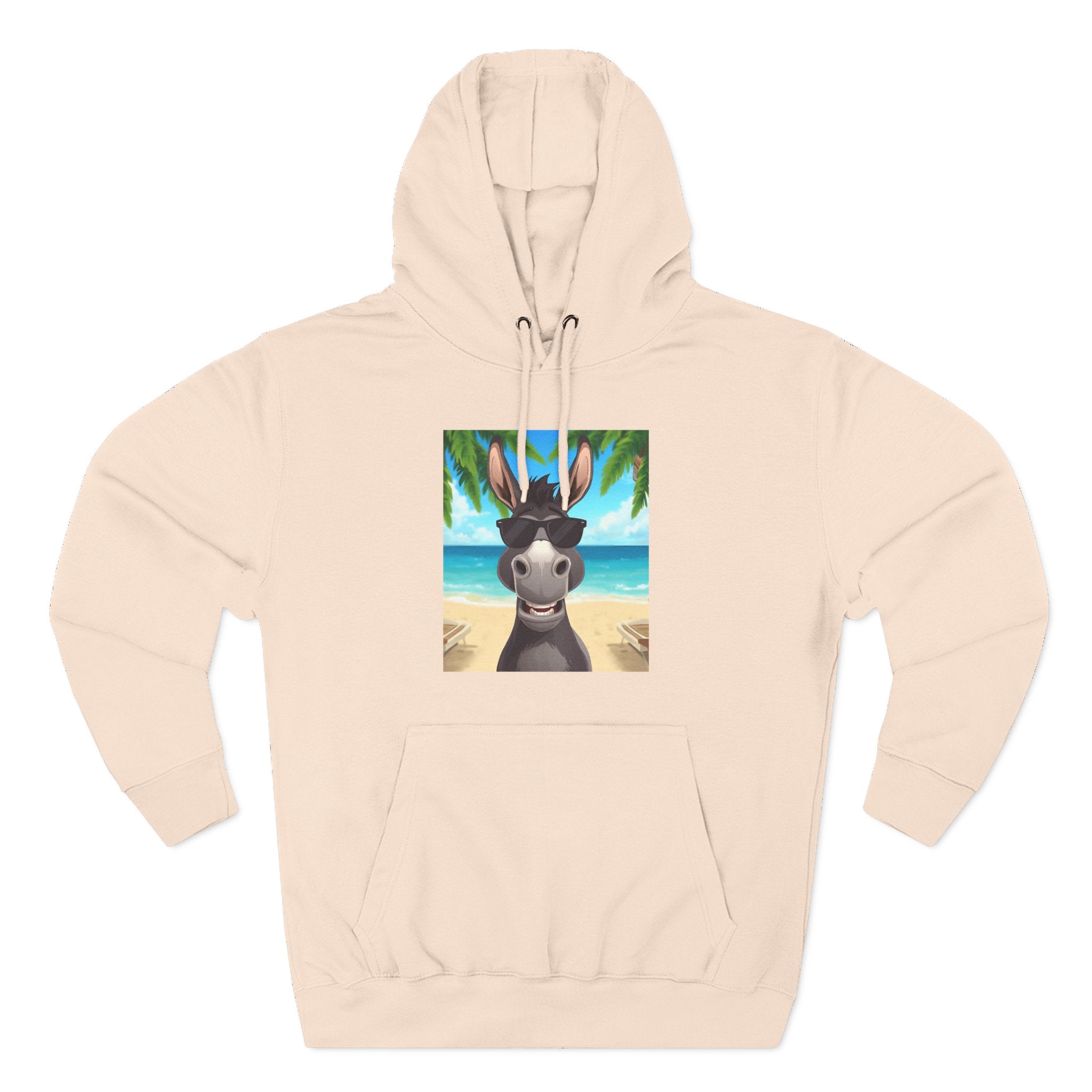 Donkey Beach Vibe Three-Panel Fleece Hoodie