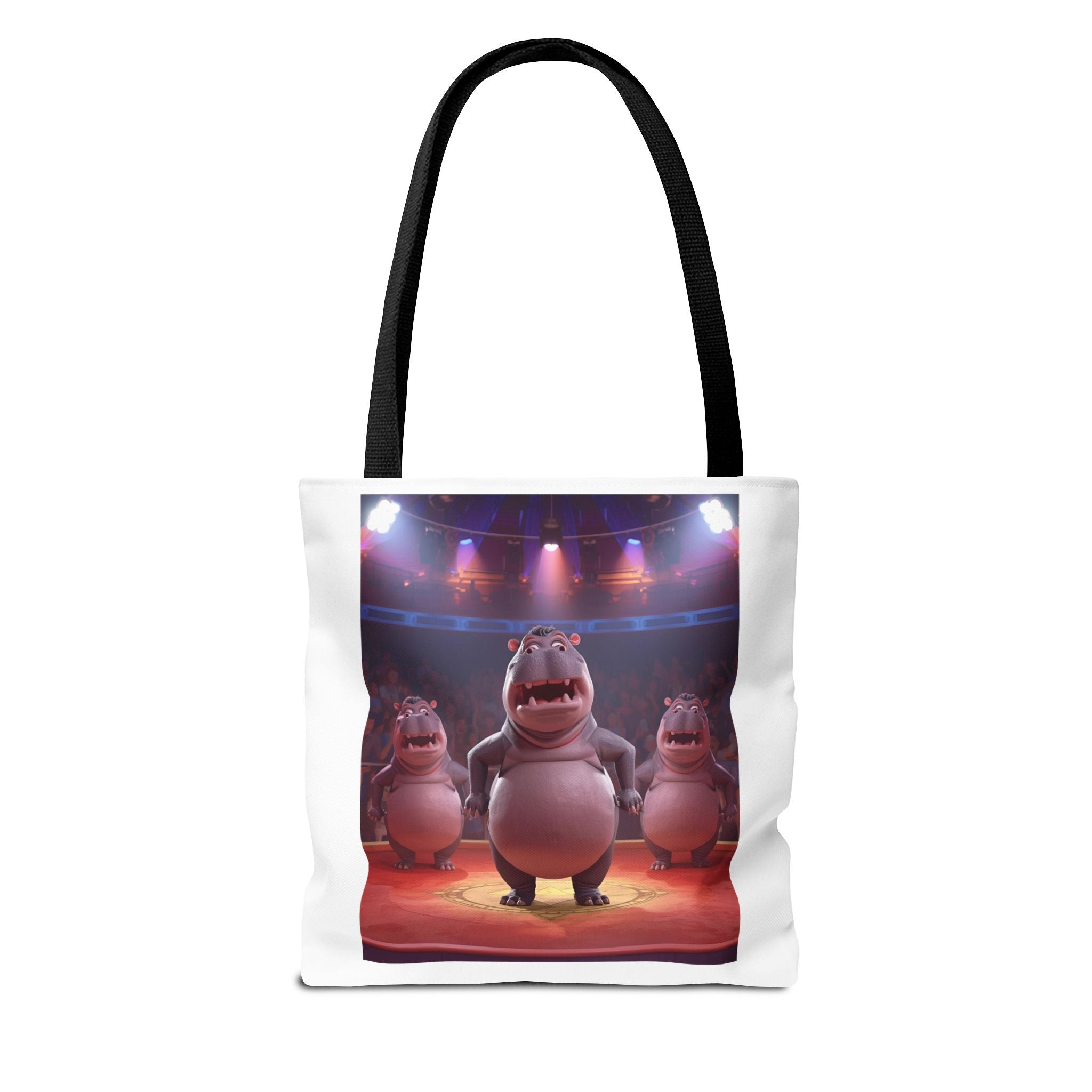 Hippo Funny Tote Bag (AOP)