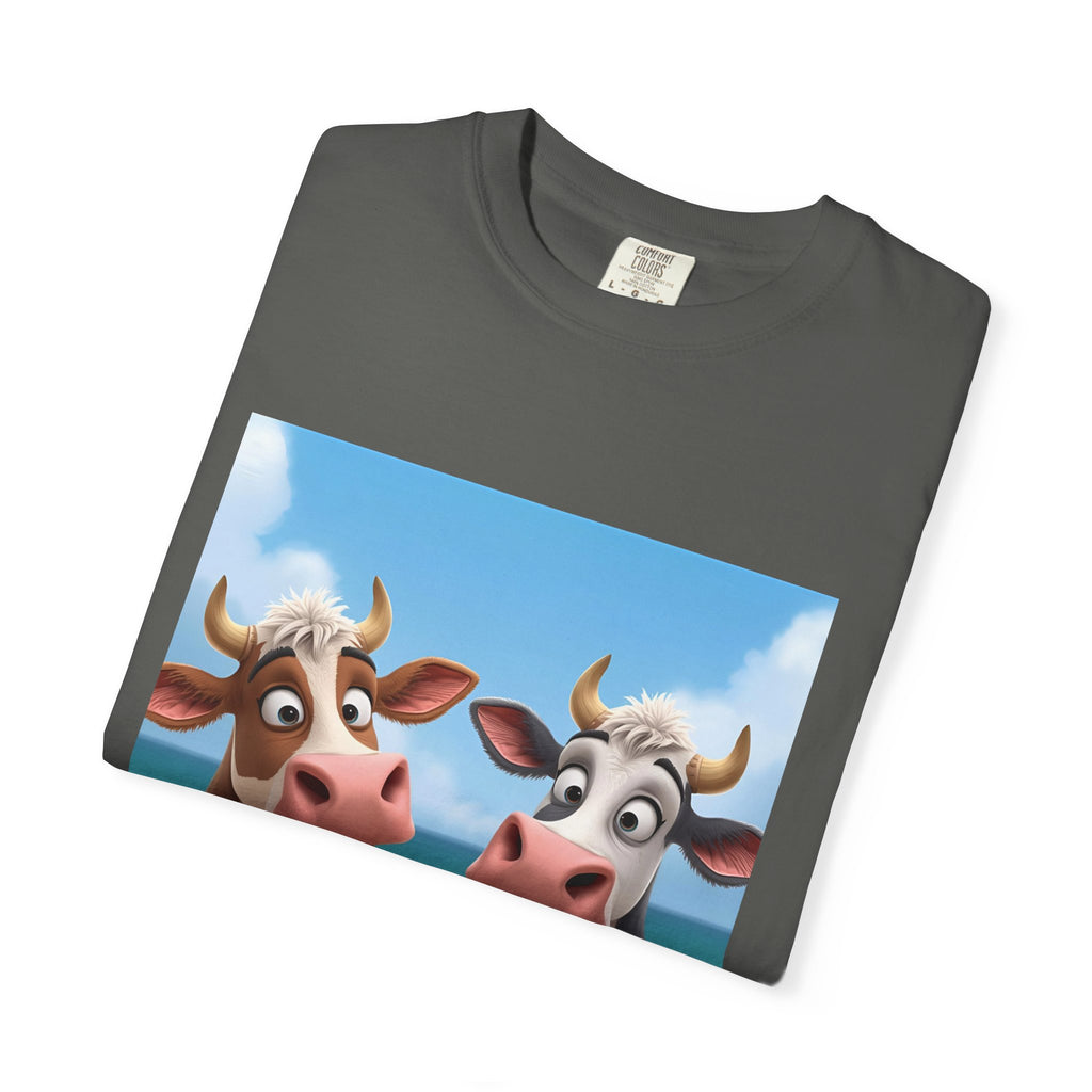 Cute Cow Ice Cream T-Shirt, Fun Summer Tee, Animal Lover Gift, Unisex Casual Top, Beach Vibes Apparel, Cute Gift for Friends