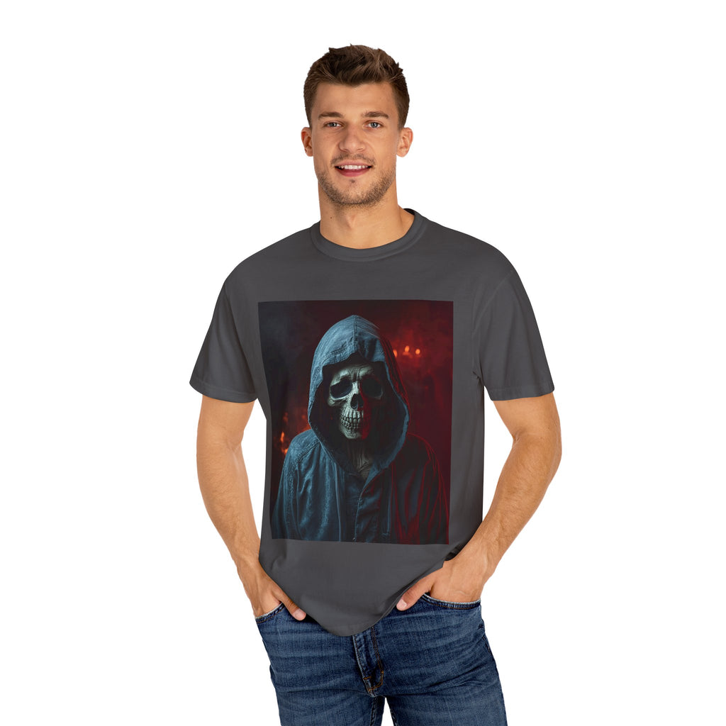 Gothic Skull T-Shirt | Unisex Vintage Tee, Halloween Shirt, Edgy Graphic Top, Unique Gift for Him/Her, Urban Style Wear